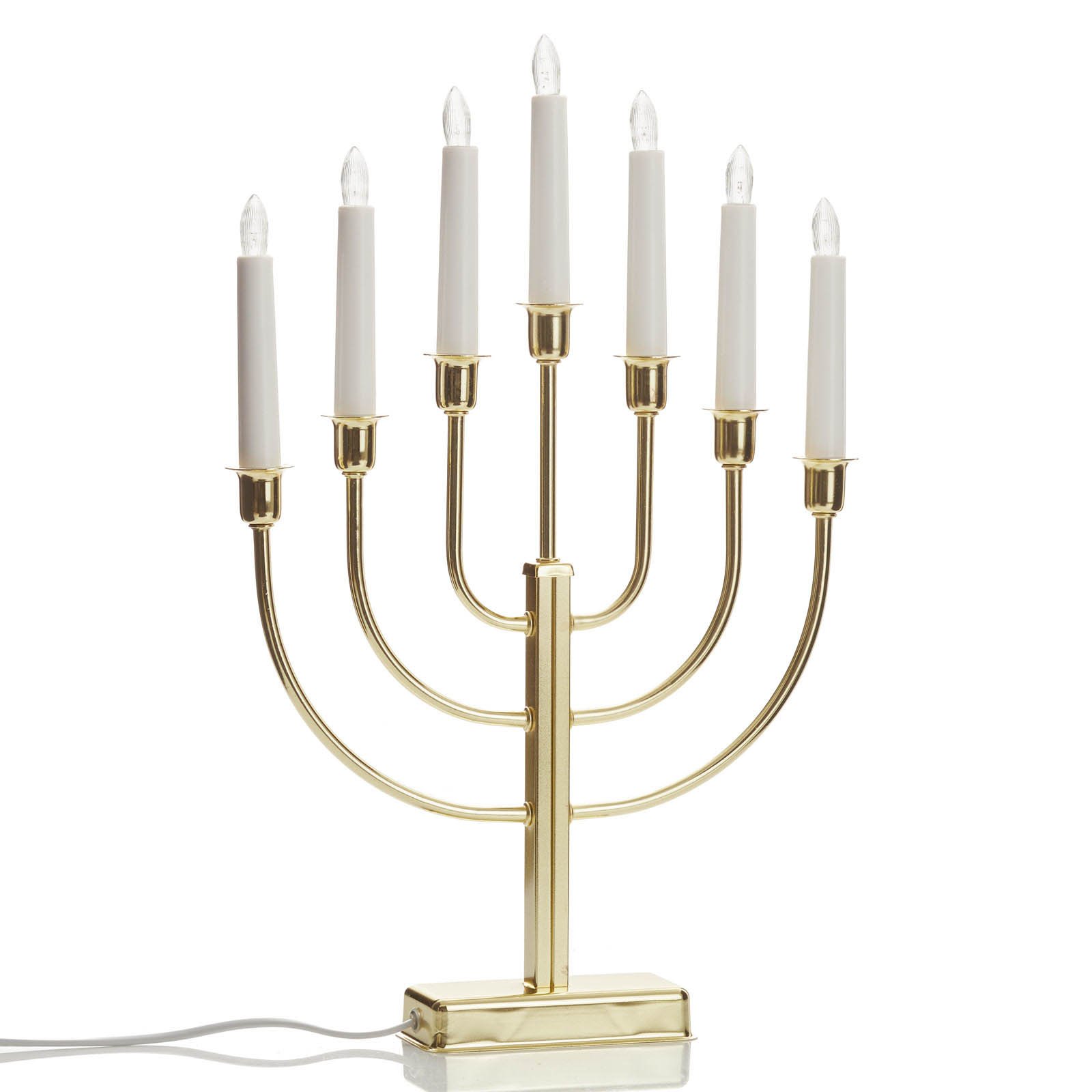 Свещник Kristina, височина 47 cm, E10 LED, 7-свещник, метал