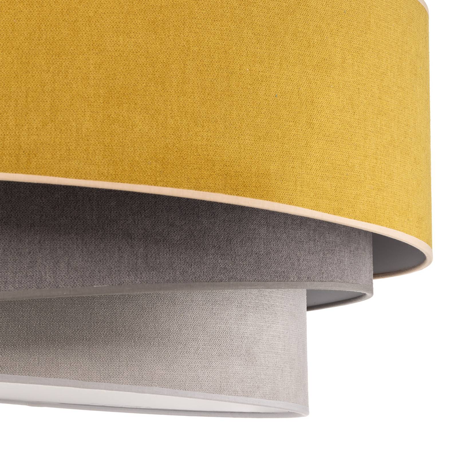 Lampa sufitowa Pastel Trio Ø 60cm musztardowy/szary/jasnoszary