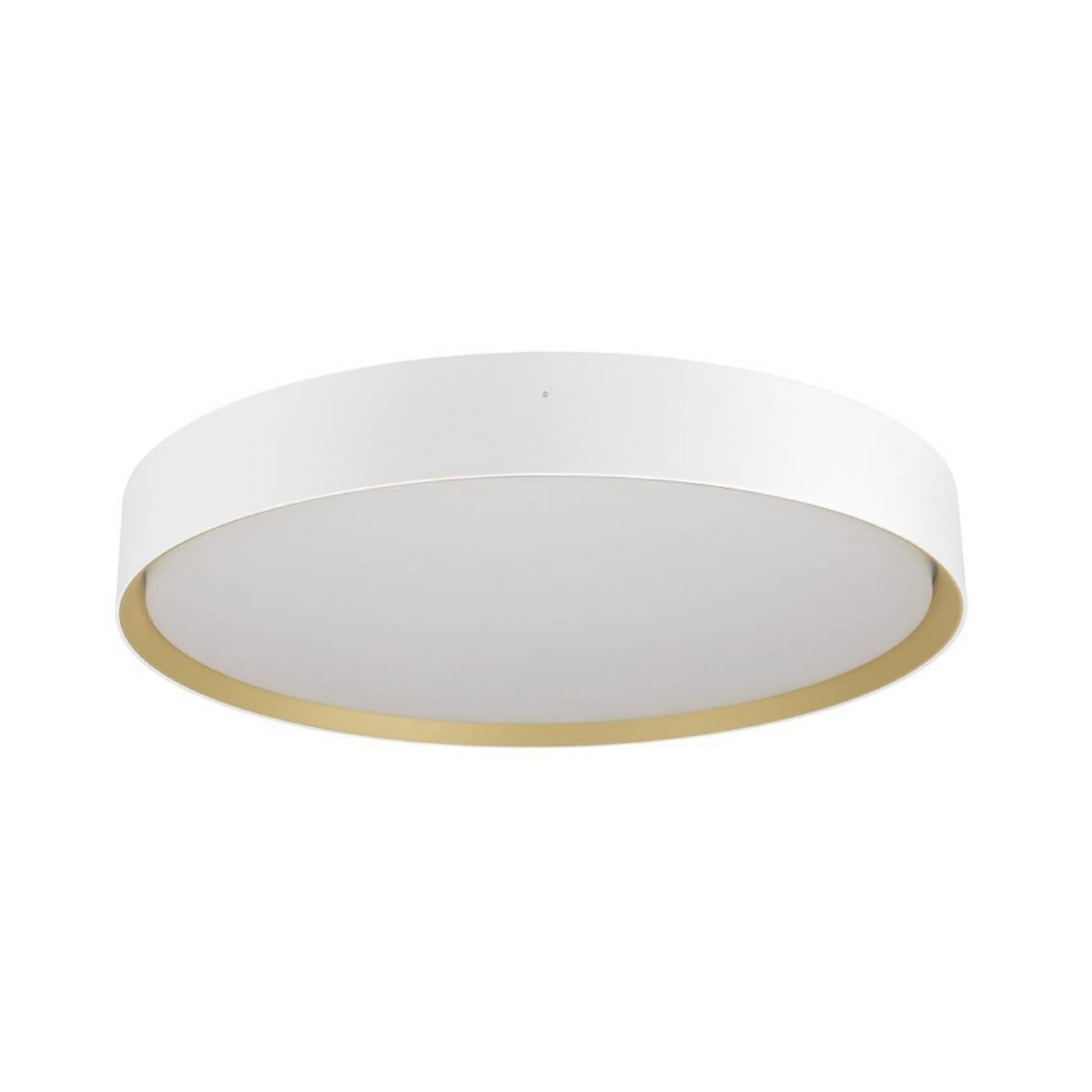 SLV LED-Deckenlampe Decona, Ø 42 cm, weiß/goldfarben, Metall