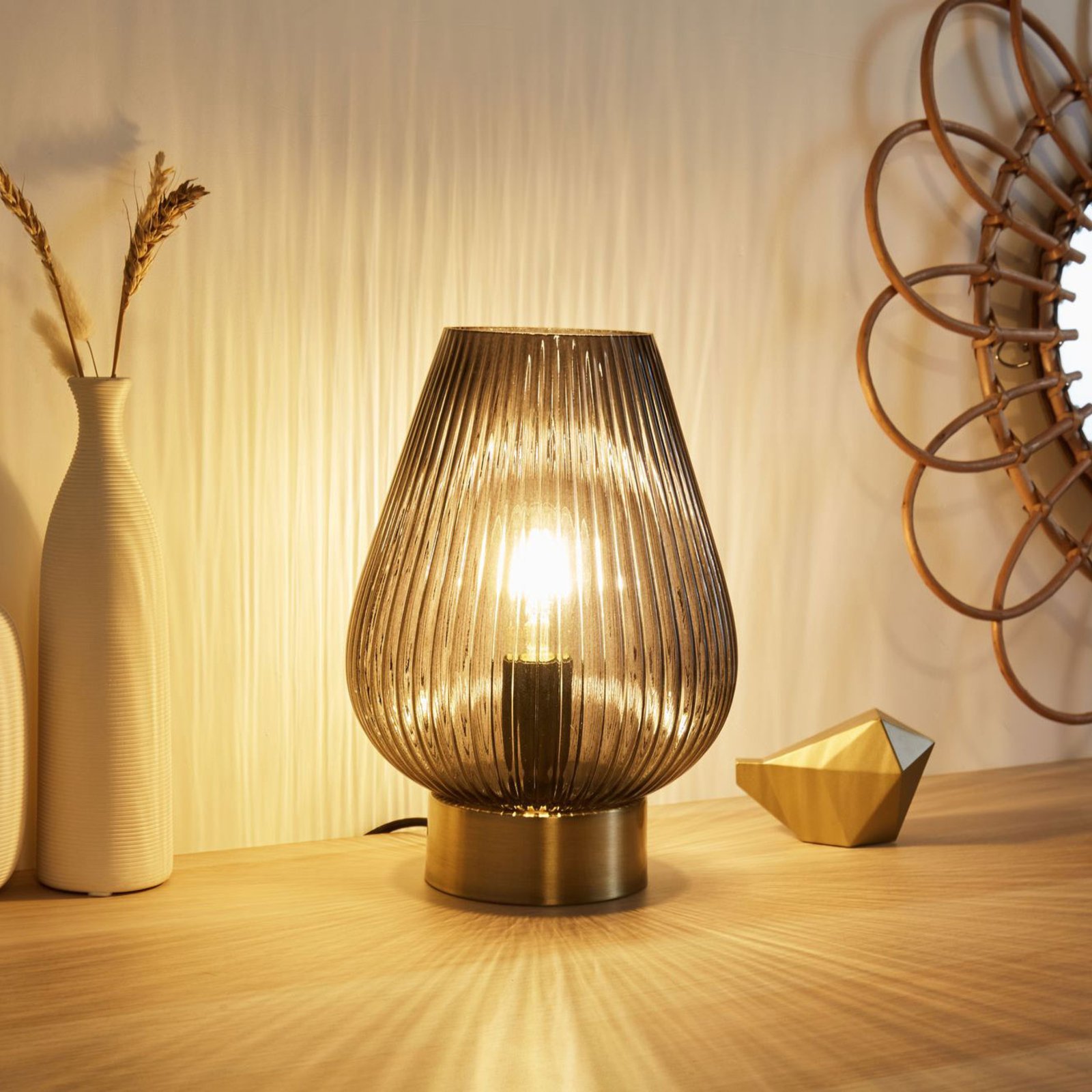 Pauleen Crystal Gloom stolní lampa ze skla