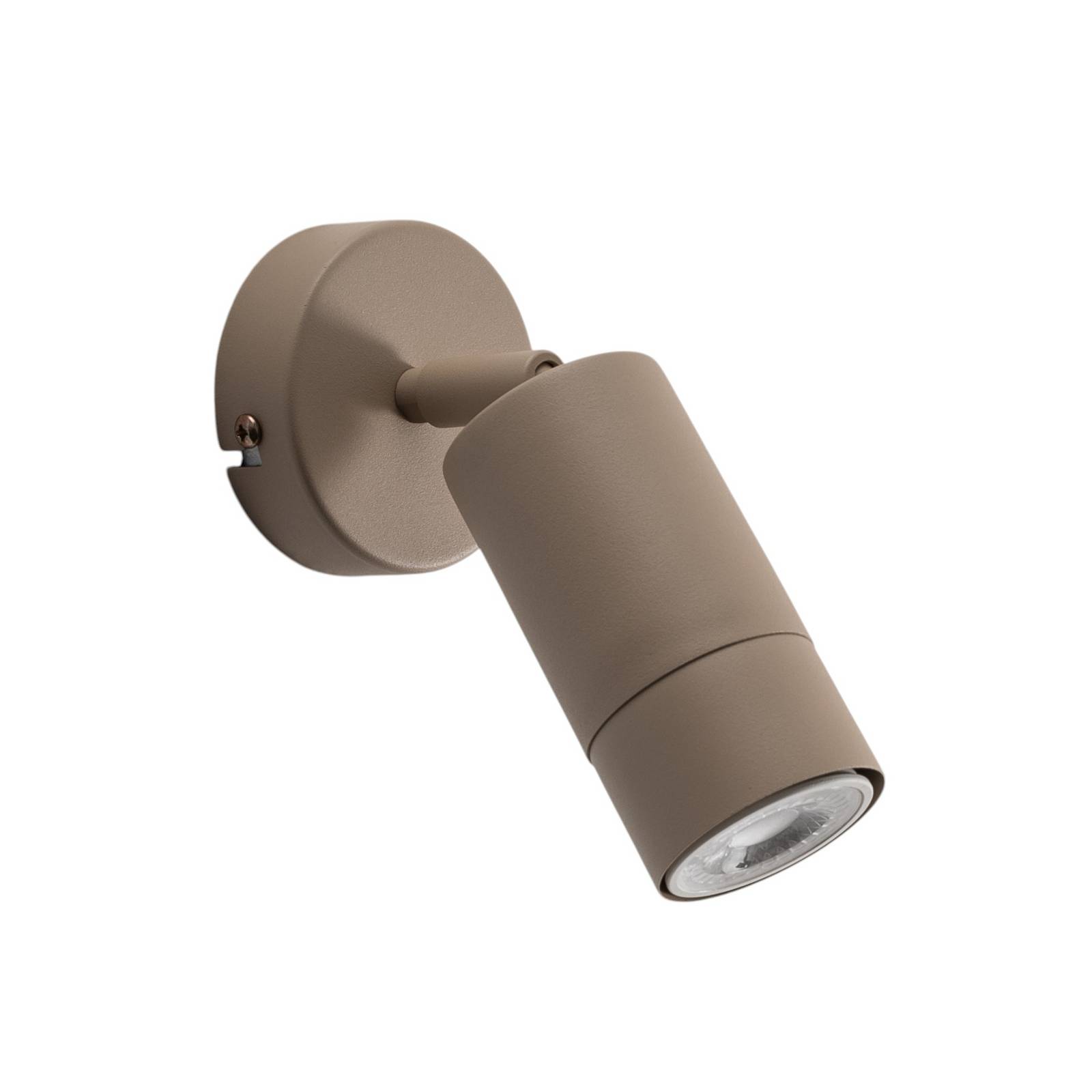 Wandstrahler Link, beige, Breite 8 cm, Stahl