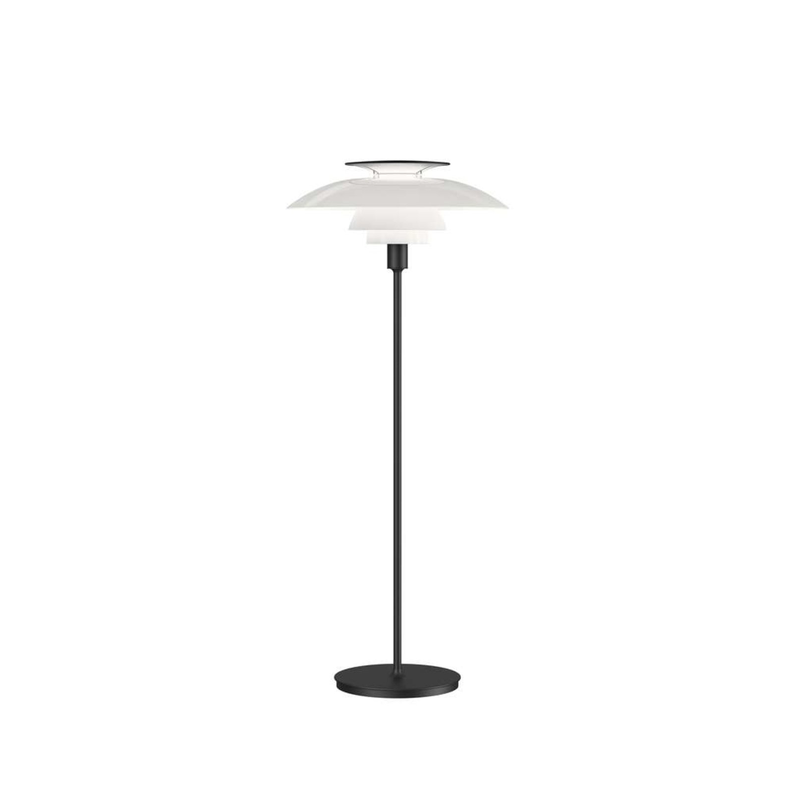 PH 80 Floor Lamp Opal/Black - Louis Poulsen