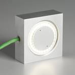 Square multipurpose lamp with LED, green cable