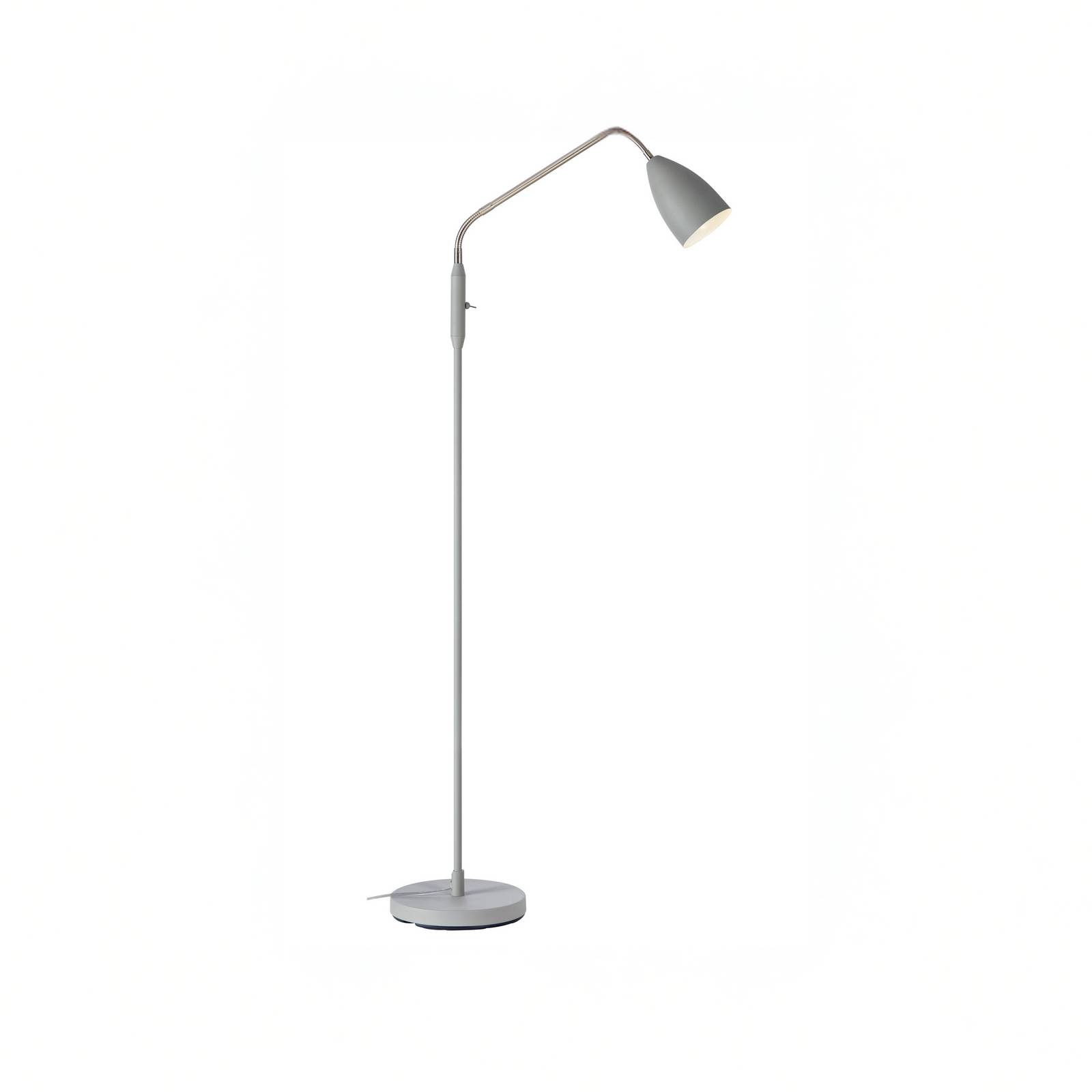 Markslöjd LED-Standleuchte Patro, grau, Metall, dimmbar