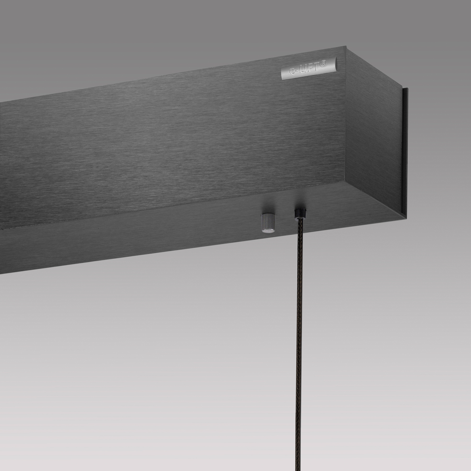 PURE E-Motion lámpara colgante lineal LED CCT gris