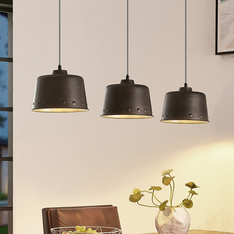 Lindby Rubinjo suspension, à 3 lampes