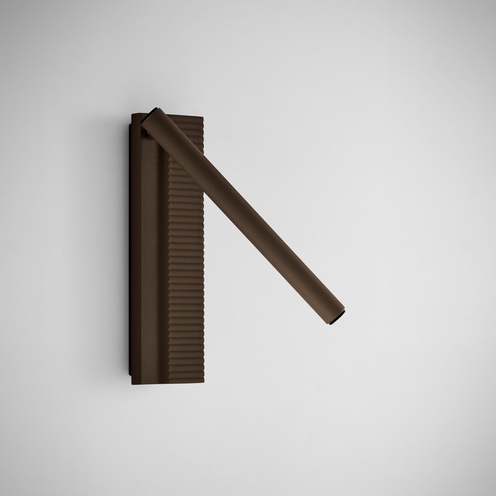 Bover LED-vägglampa Arid A/02 brun, aluminium, 2 700 K