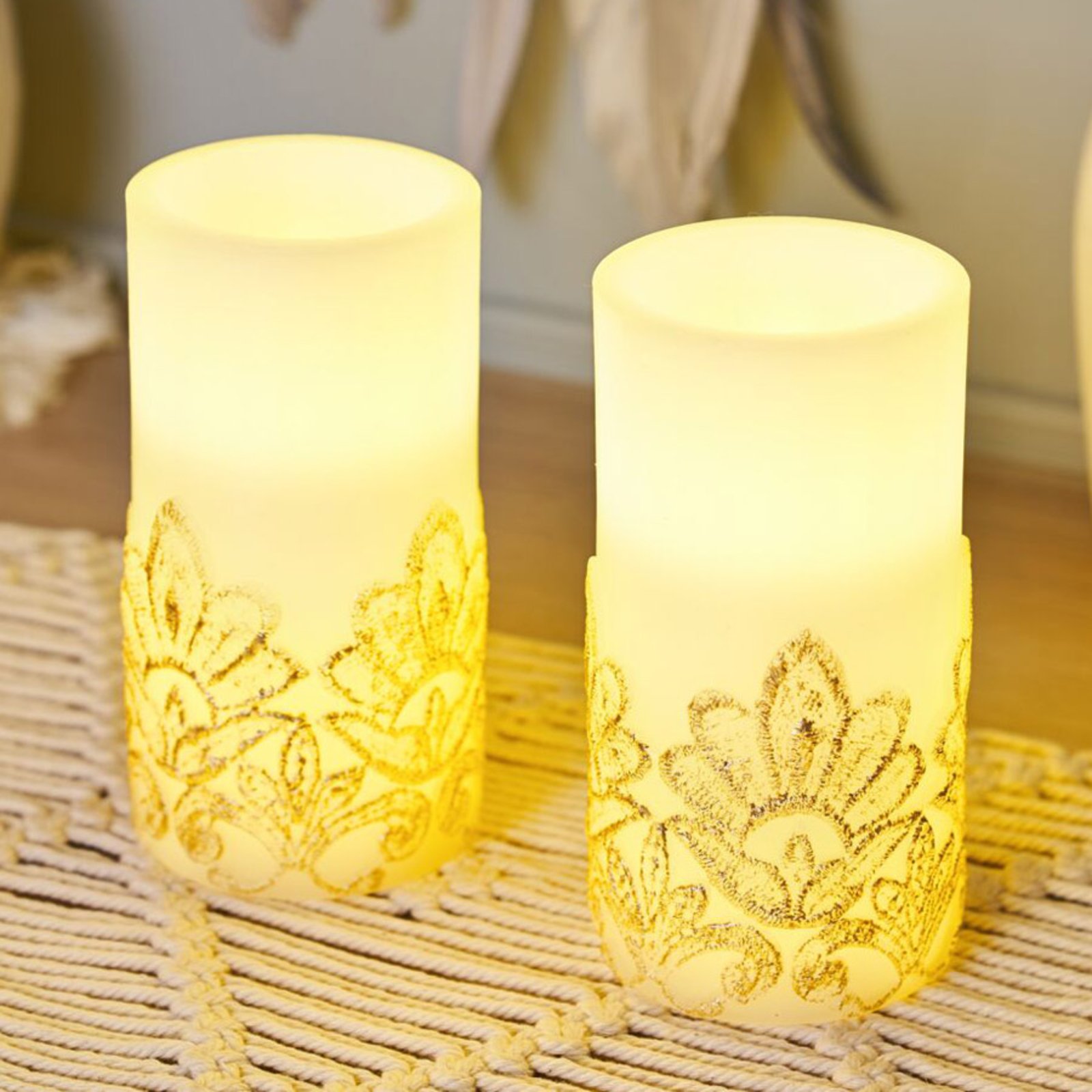 Pauleen Cosy Charm Candle LED candles, 2-set, wax
