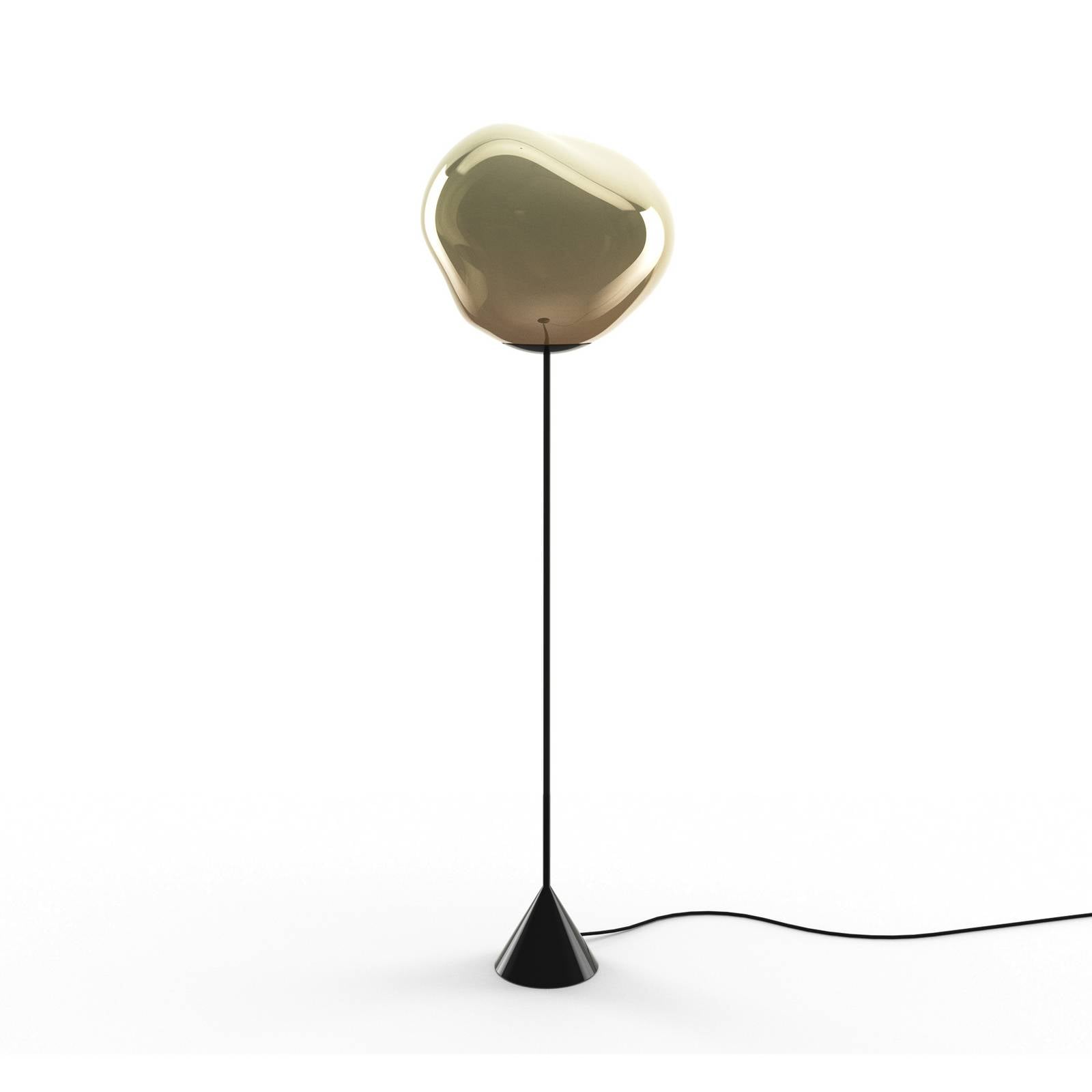 Tom Dixon Melt Cone Slim Designer Stehlampe - Wohn- / Esszimmer - Stehleuchte - dimmbar - schwarz - Sonstige Metalle
