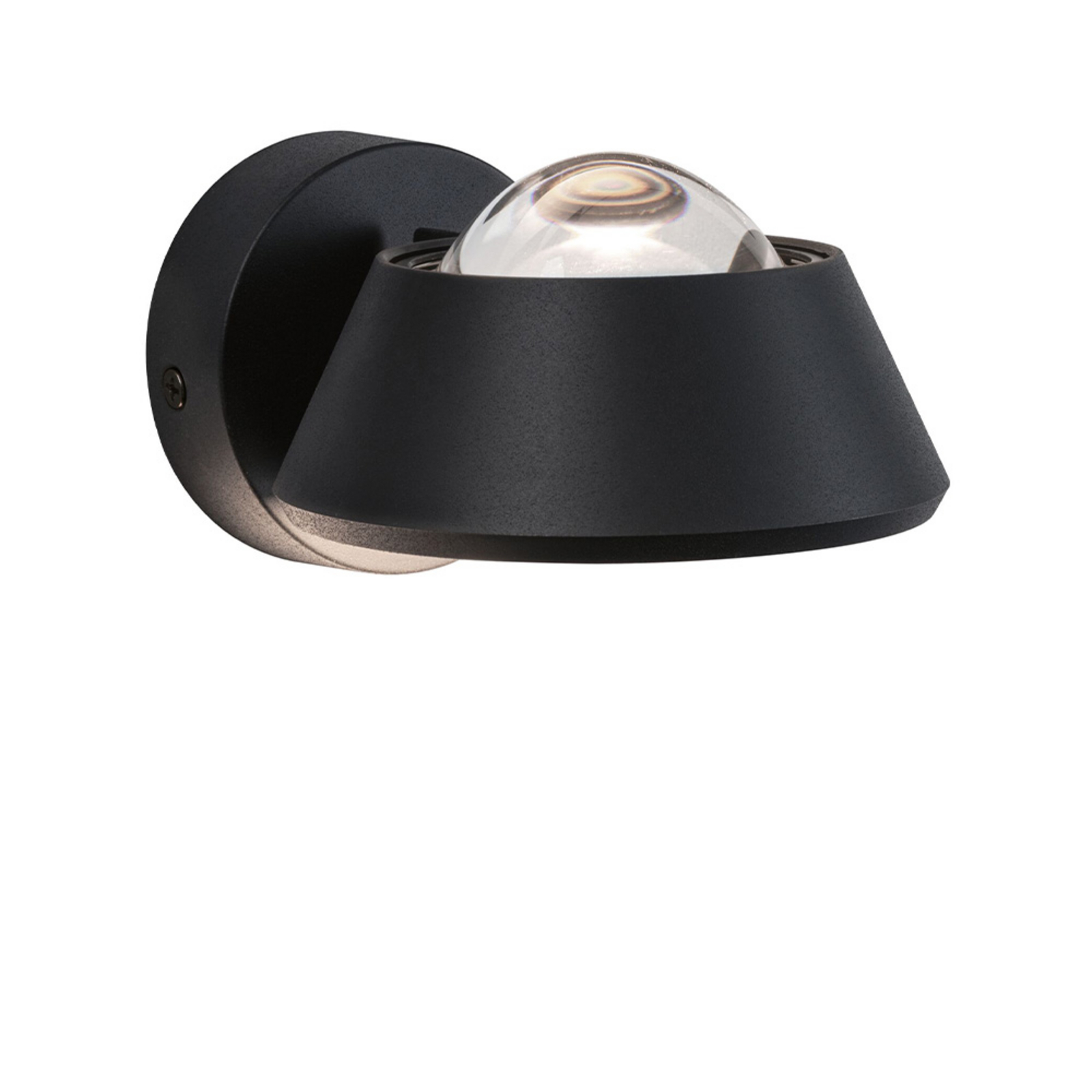 Sabik LED Wall Lamp IP44 Dim. Black - Paulmann