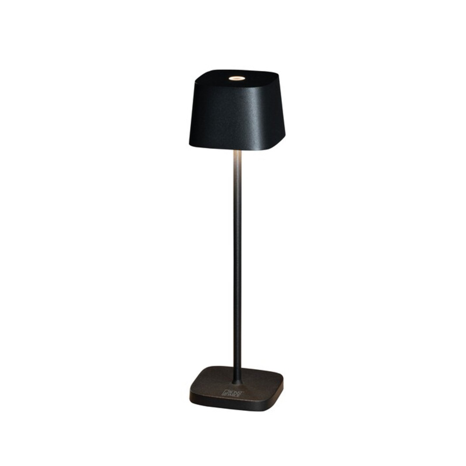 Candeeiro de mesa Capri-Mini LED para exterior, preto