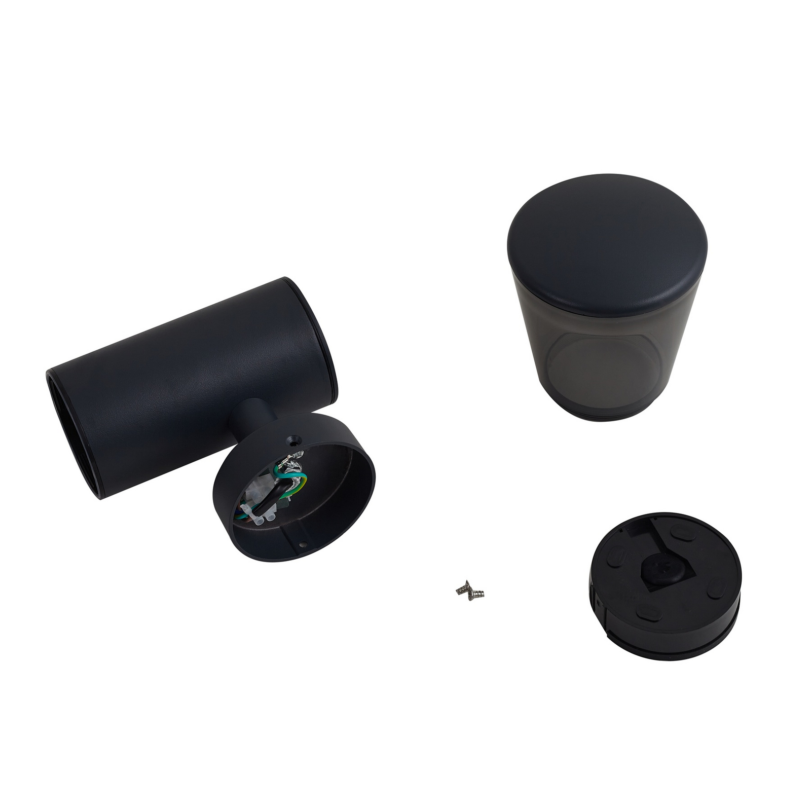 Heulo Ao ar livre Candeeiro de Parede Ø10,5 w/Sensor Fumo Cinzento - Lindby