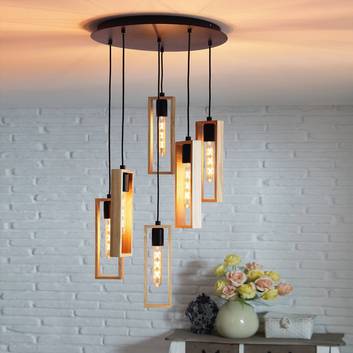Hanglamp Littleton, 6-lamps