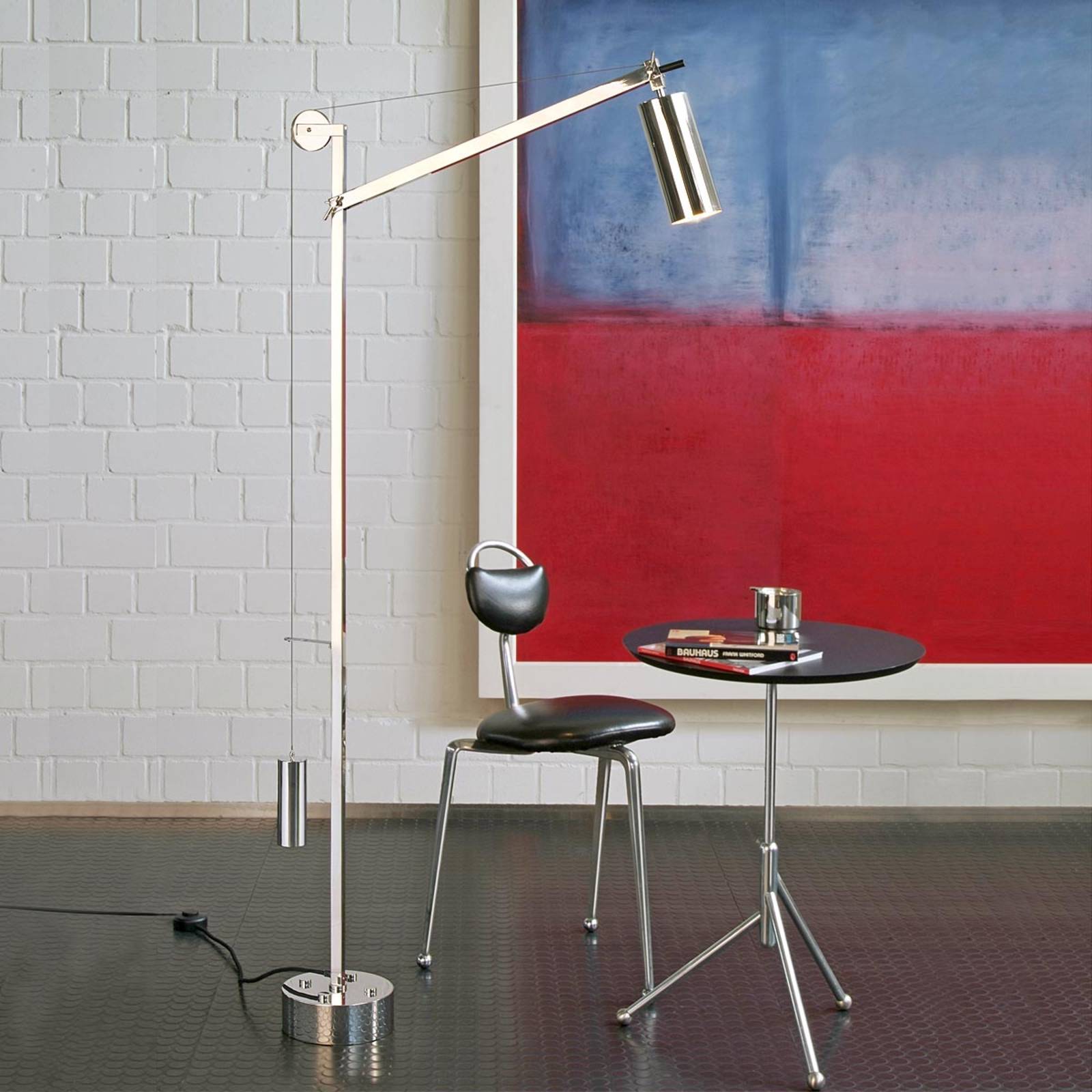 TECNOLUMEN Ring - Vloerlamp in Bauhaus stijl