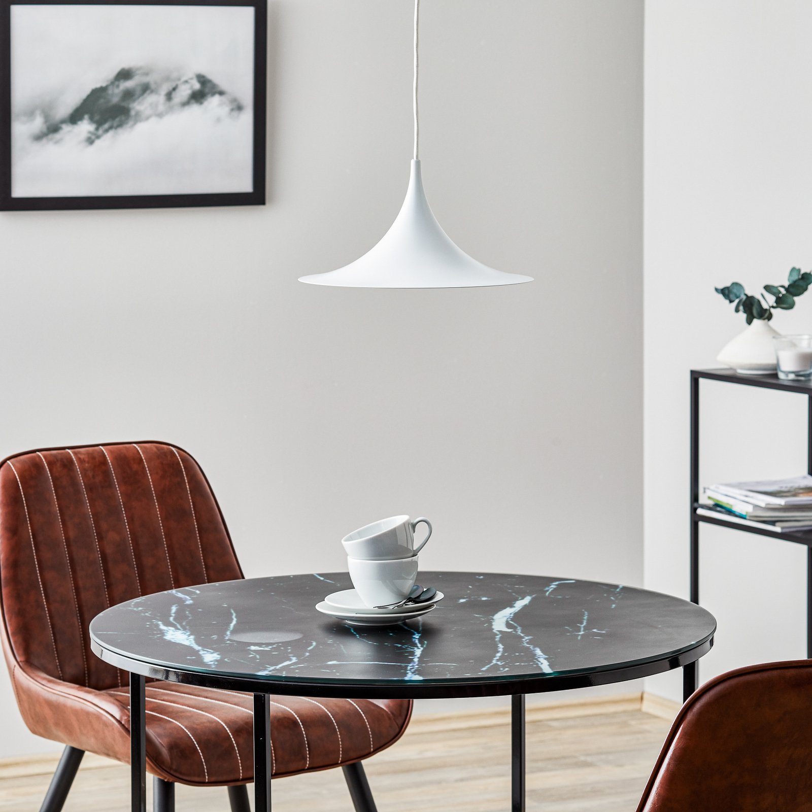 Semi Taklampa Ø30 Matt Vit - GUBI
