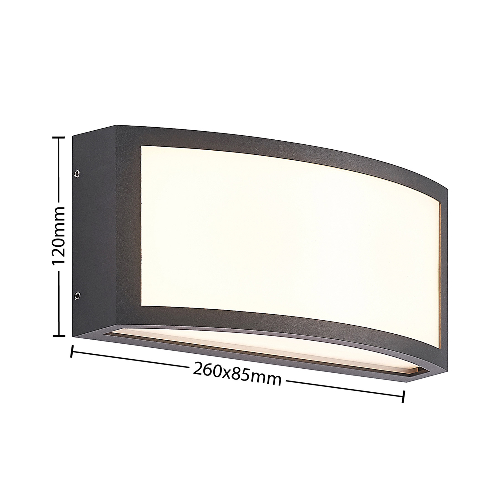 Aplique de exterior LED Jakari de Lindby, angular, blanco