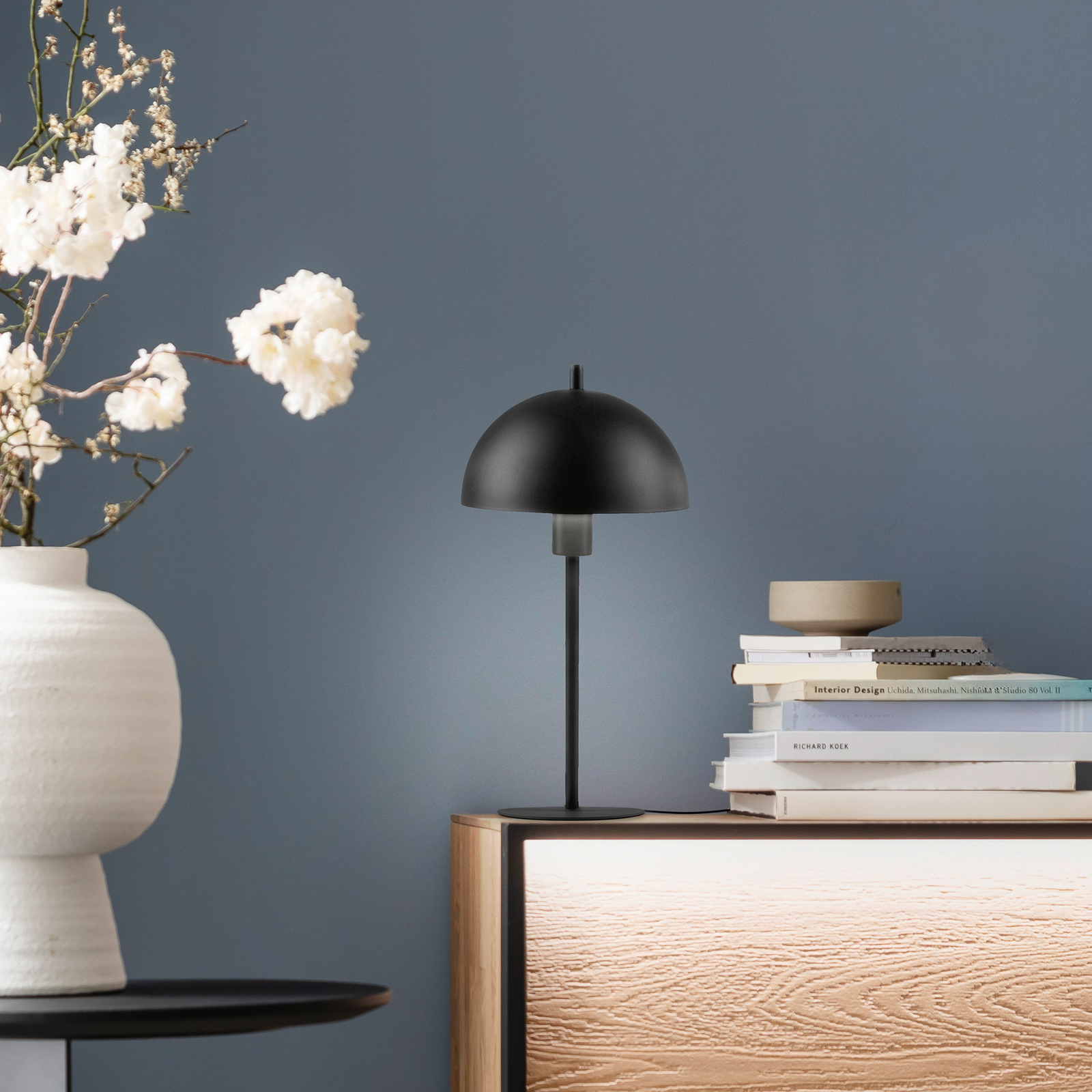 Schöner Wohnen bordlampe Ali, svart, jern, E14 Schöner Wohnen bordlampe Ali, svart, jern, E14