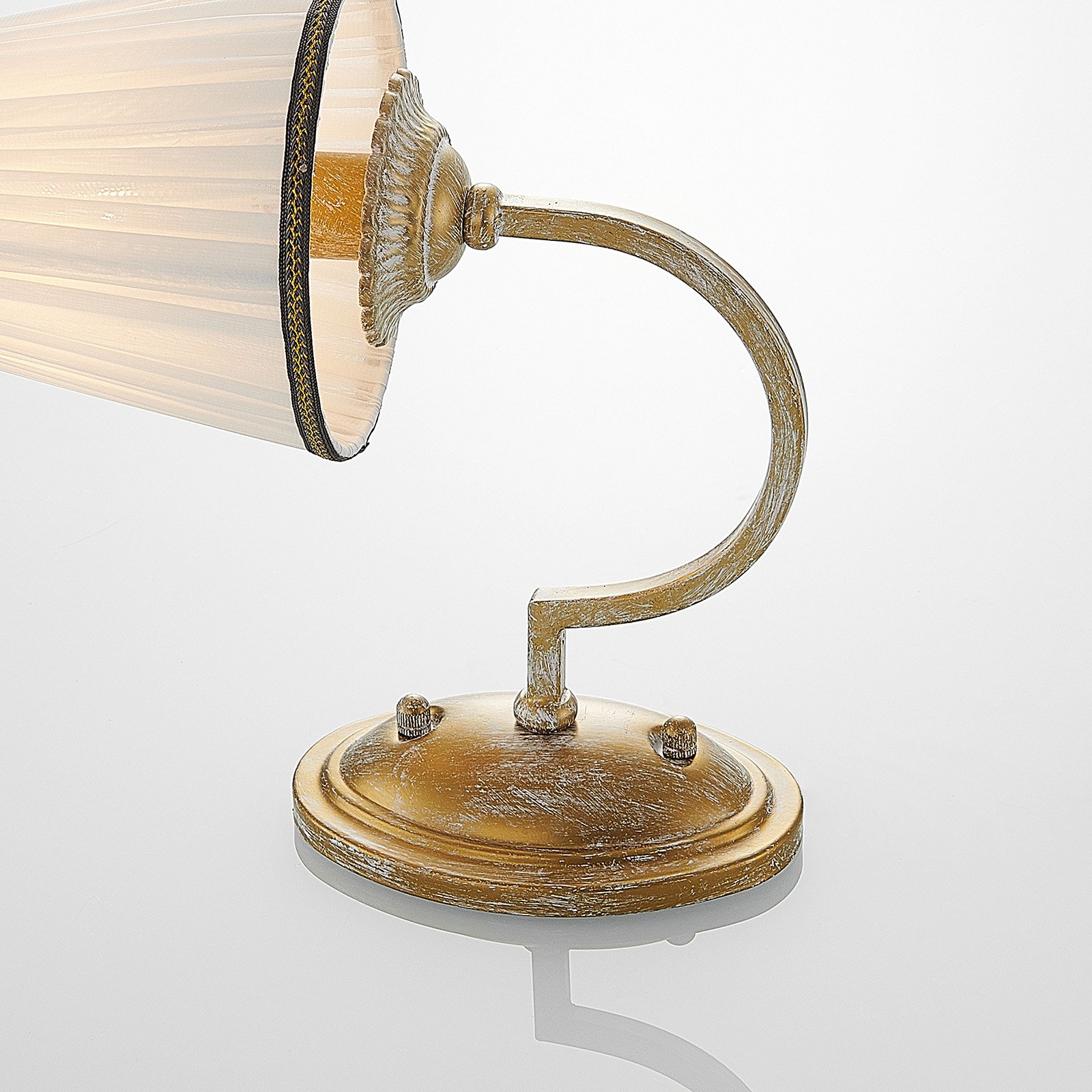 Lumiel Wandleuchte Antique Brass/Cream - Lindby