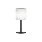 Lampe table solaire LED Lesina, noir sable/blanche