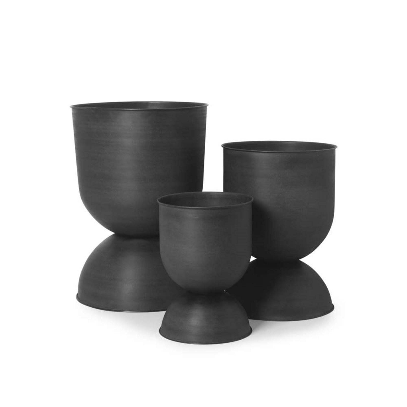 Hourglass Pot Small Black - ferm LIVING