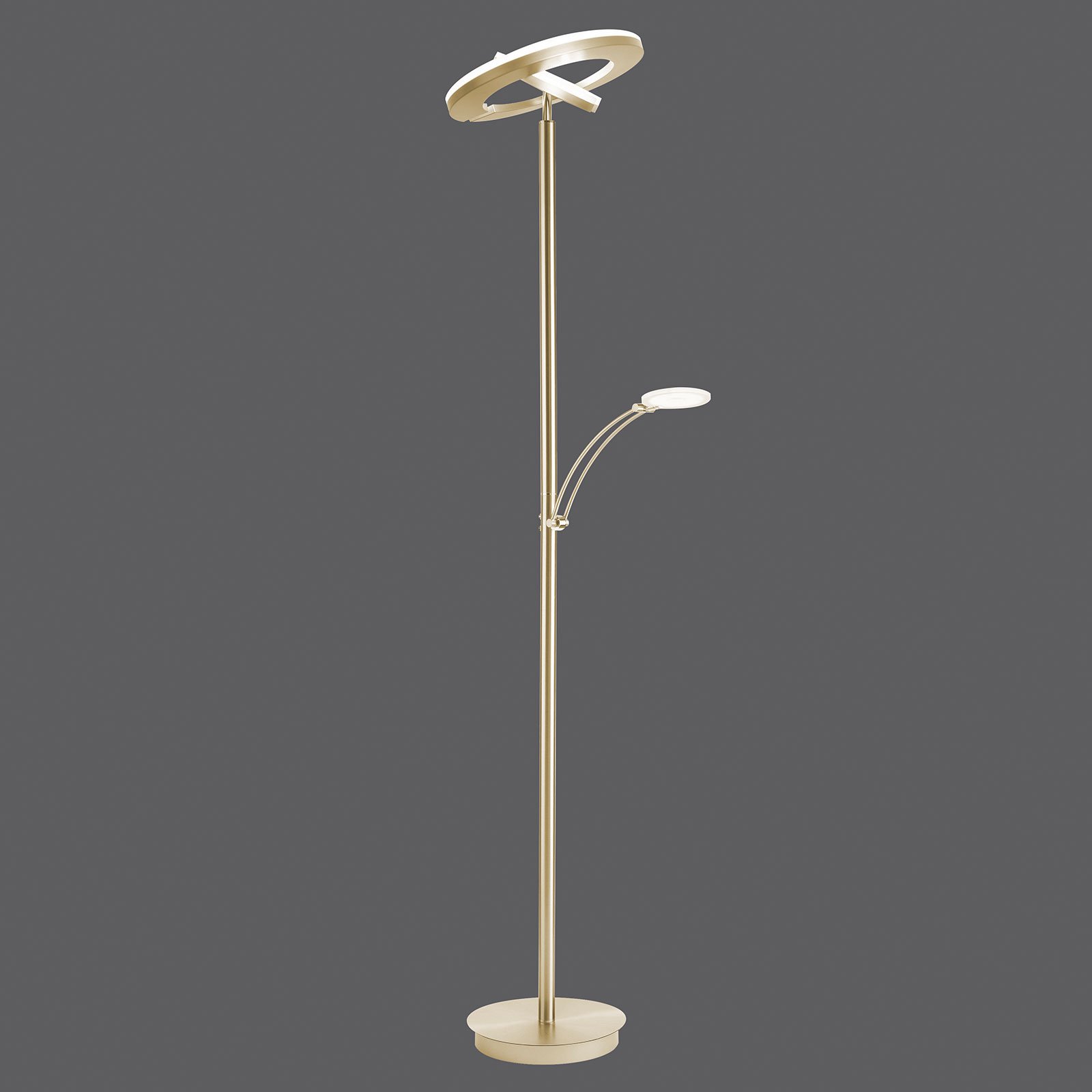 Paul Neuhaus Martin LED stojacia lampa, mosadz