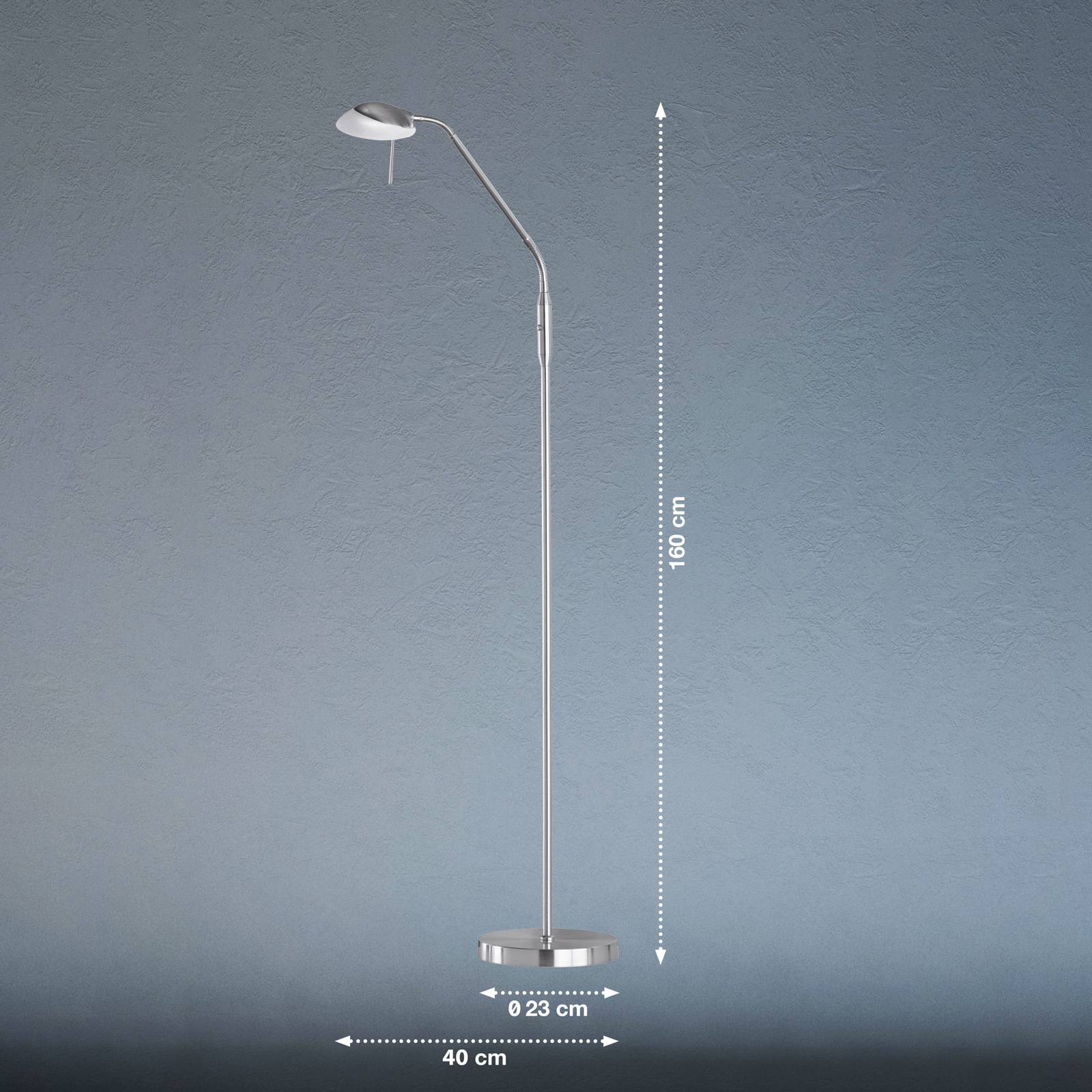 Lampa stojąca LED Pool TW, 1-punktowa, nikiel