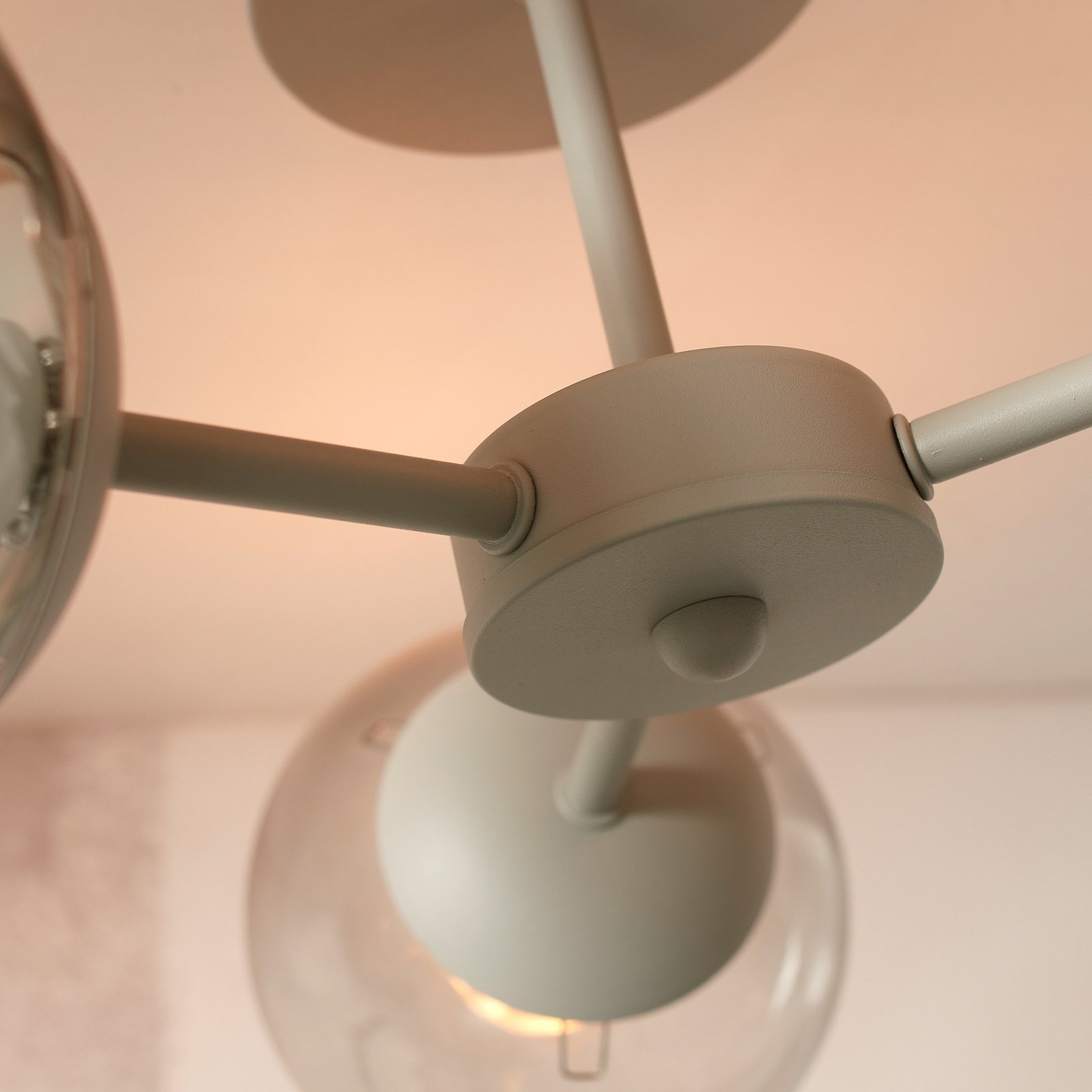 Ide o stropné svietidlo RoMi Aspen, svetlosivé, 3-svetelné