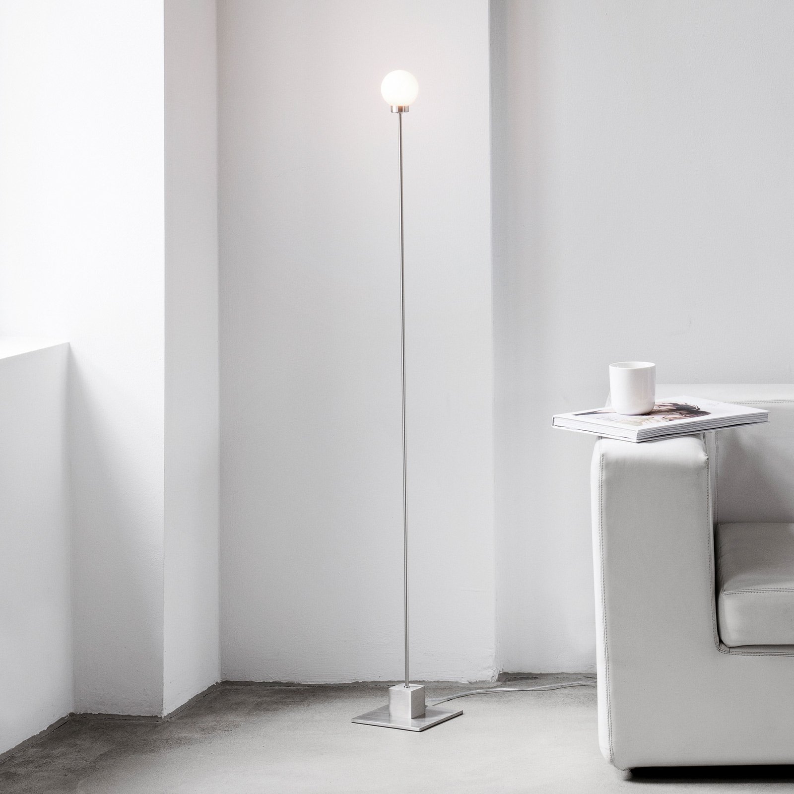 Lampe sur pied Northern Snowball, avec variateur d'intensité