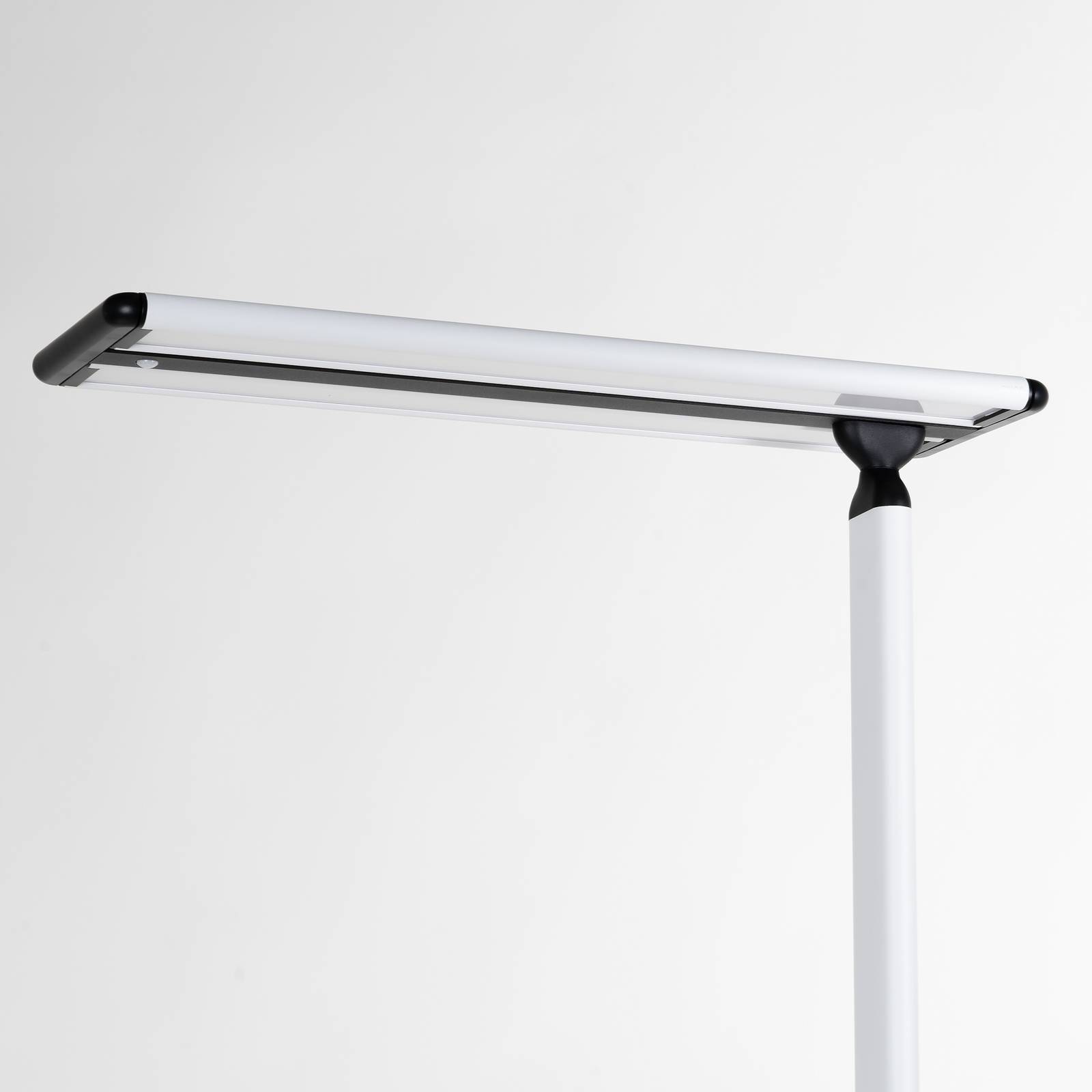 E-shop Kancelárska stojacia lampa Prios Zyair LED, biela 59,7 cm