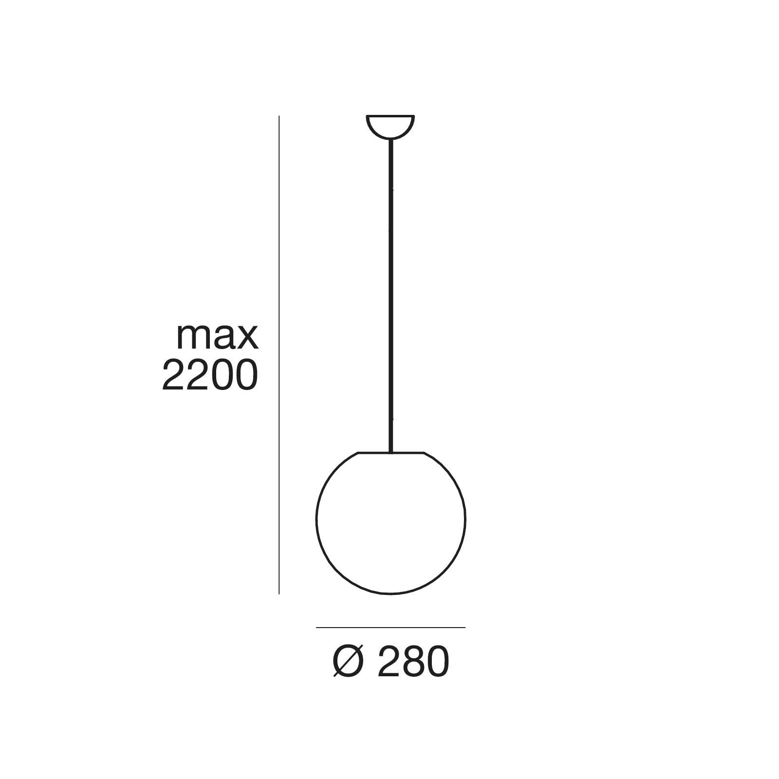 Lampa wisząca Oh biała 38 cm