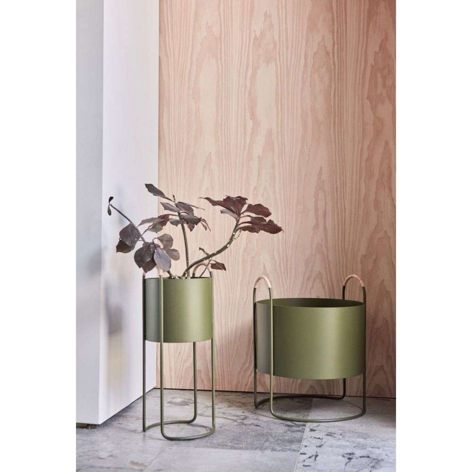 Maki Plant Box High Olive - OYOY Living Design