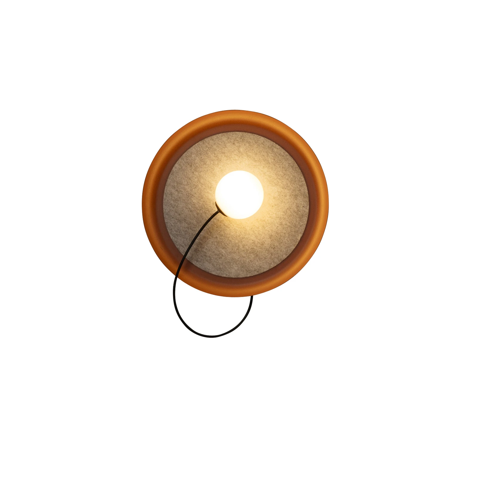 Milan Aplique de pared Wire Ø 38 cm cobre metálico