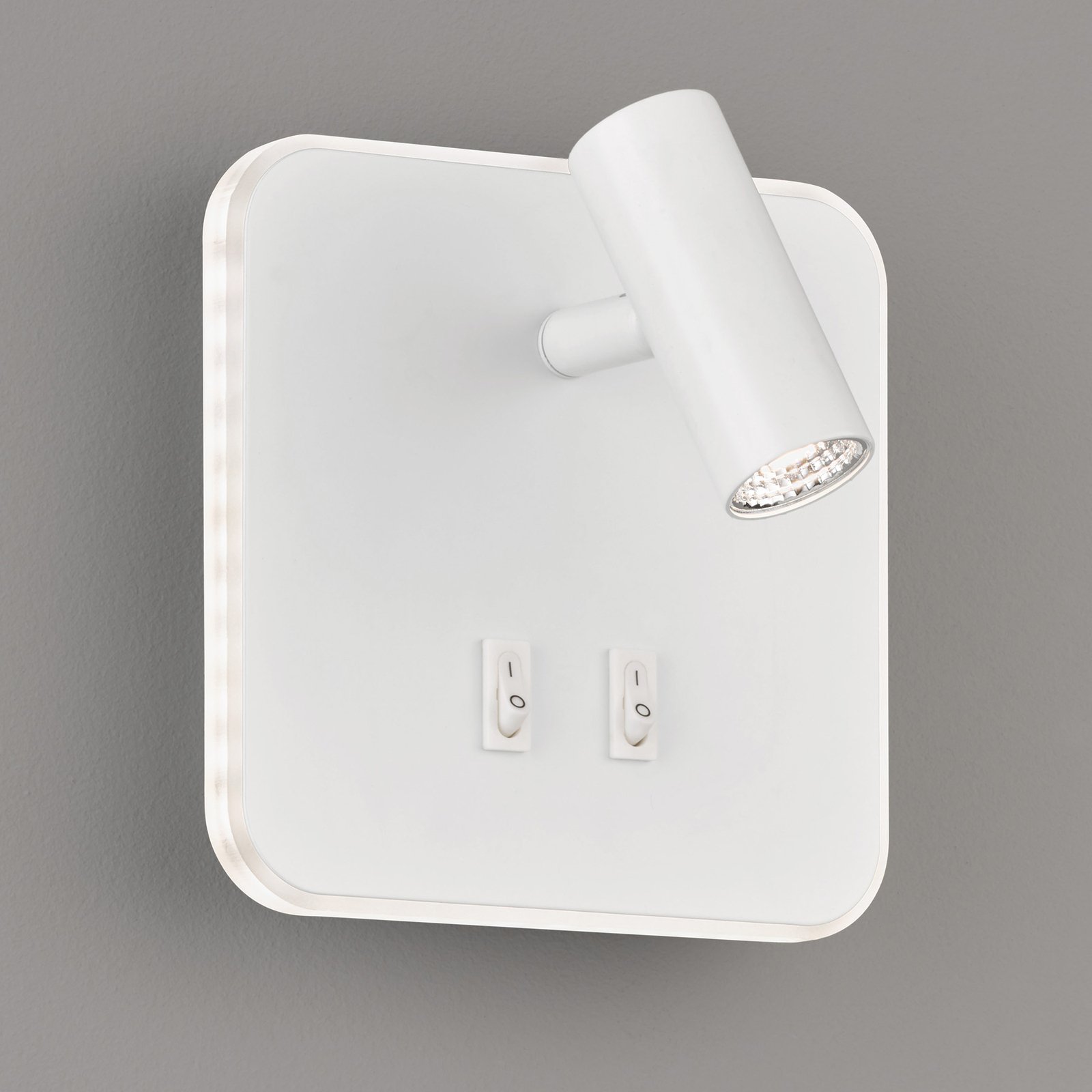 Mila LED wall light with two switches