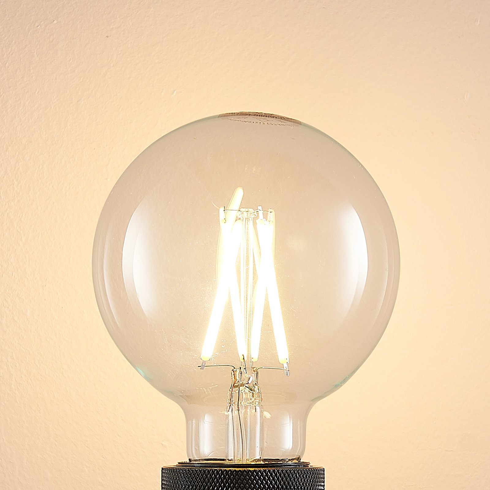 LED-Lampe E27 8W 2.700K G95 Globe, Filament, klar