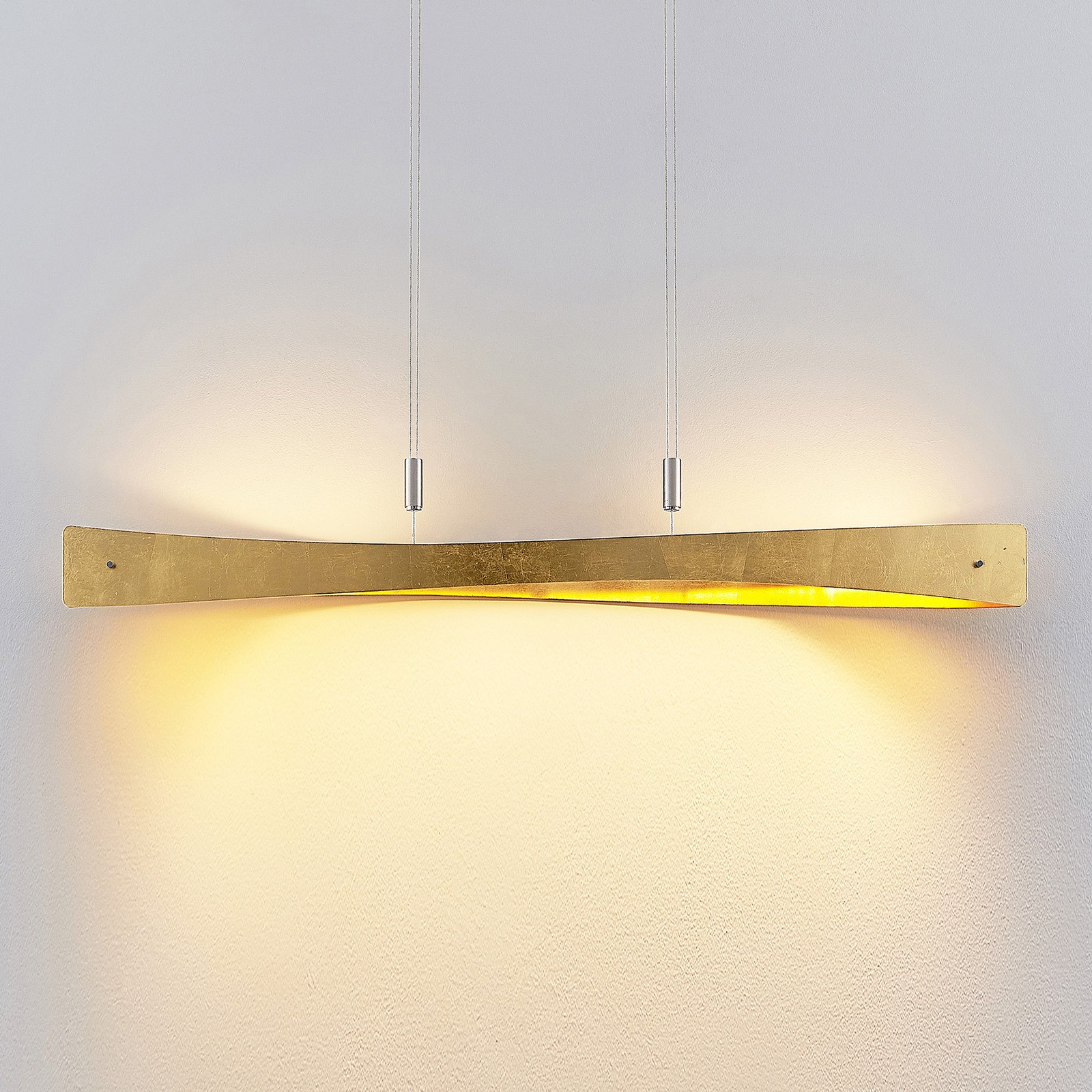 Lindby Beazina lampada LED a sospensione, oro