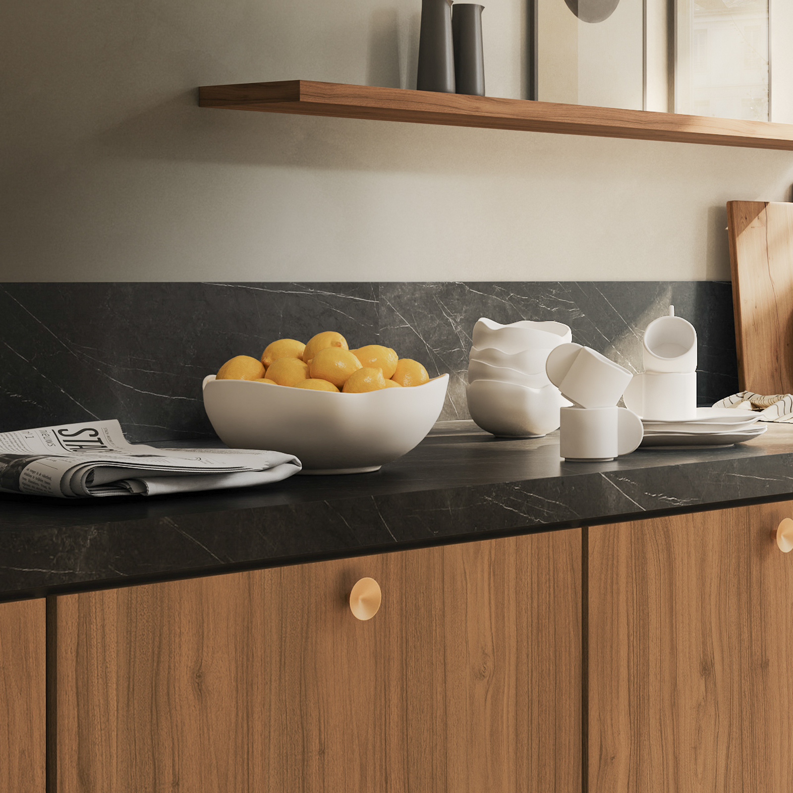 Naczynie Native, wysokość 11 cm, kamień, białe – 101 Copenhagen