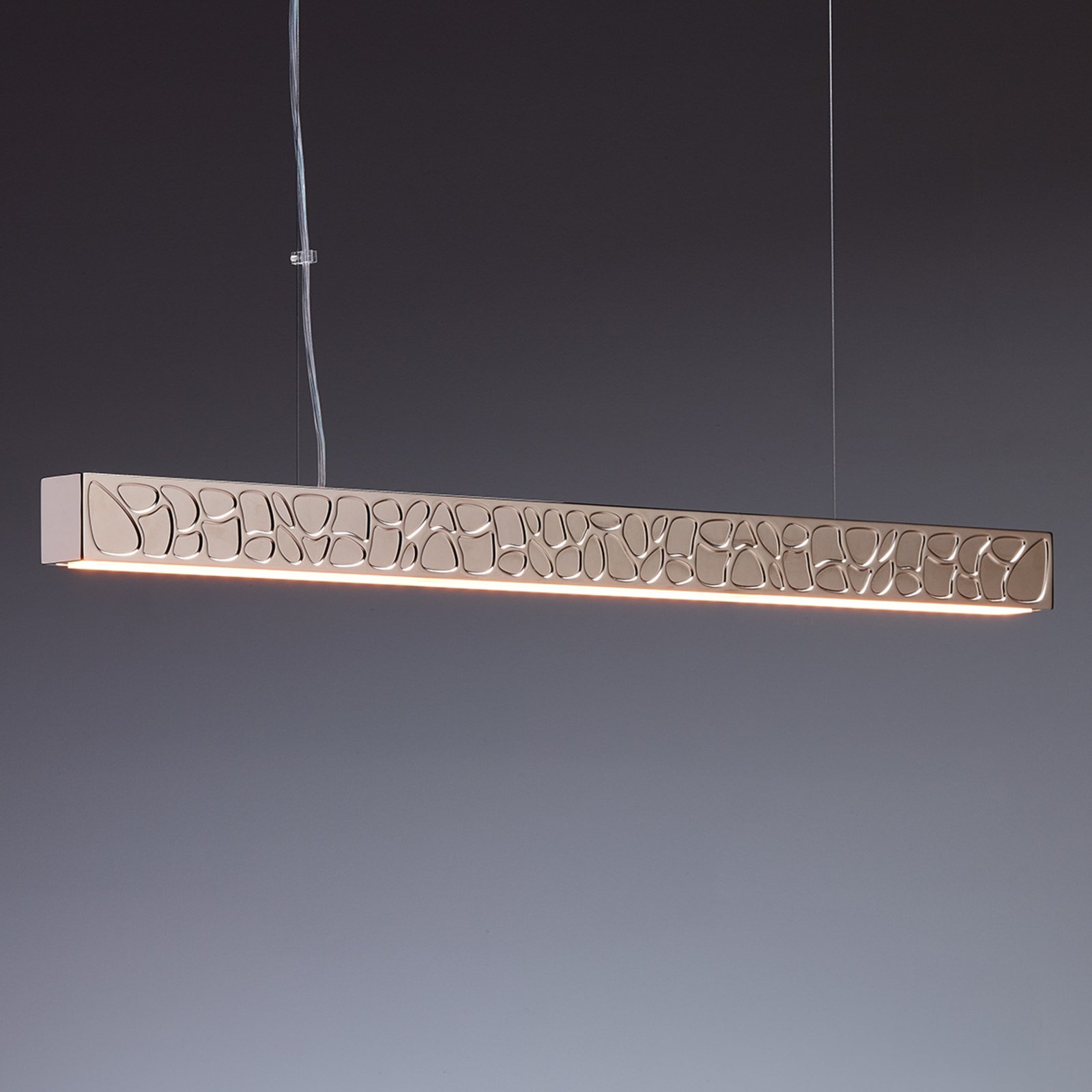 TECNOLUMEN Theia pendant light with dimmer, nickel