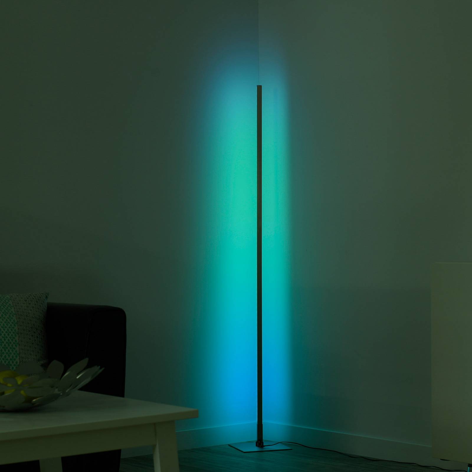 Lampa stojąca LED Henry, zdalnie sterowana RGB/CCT