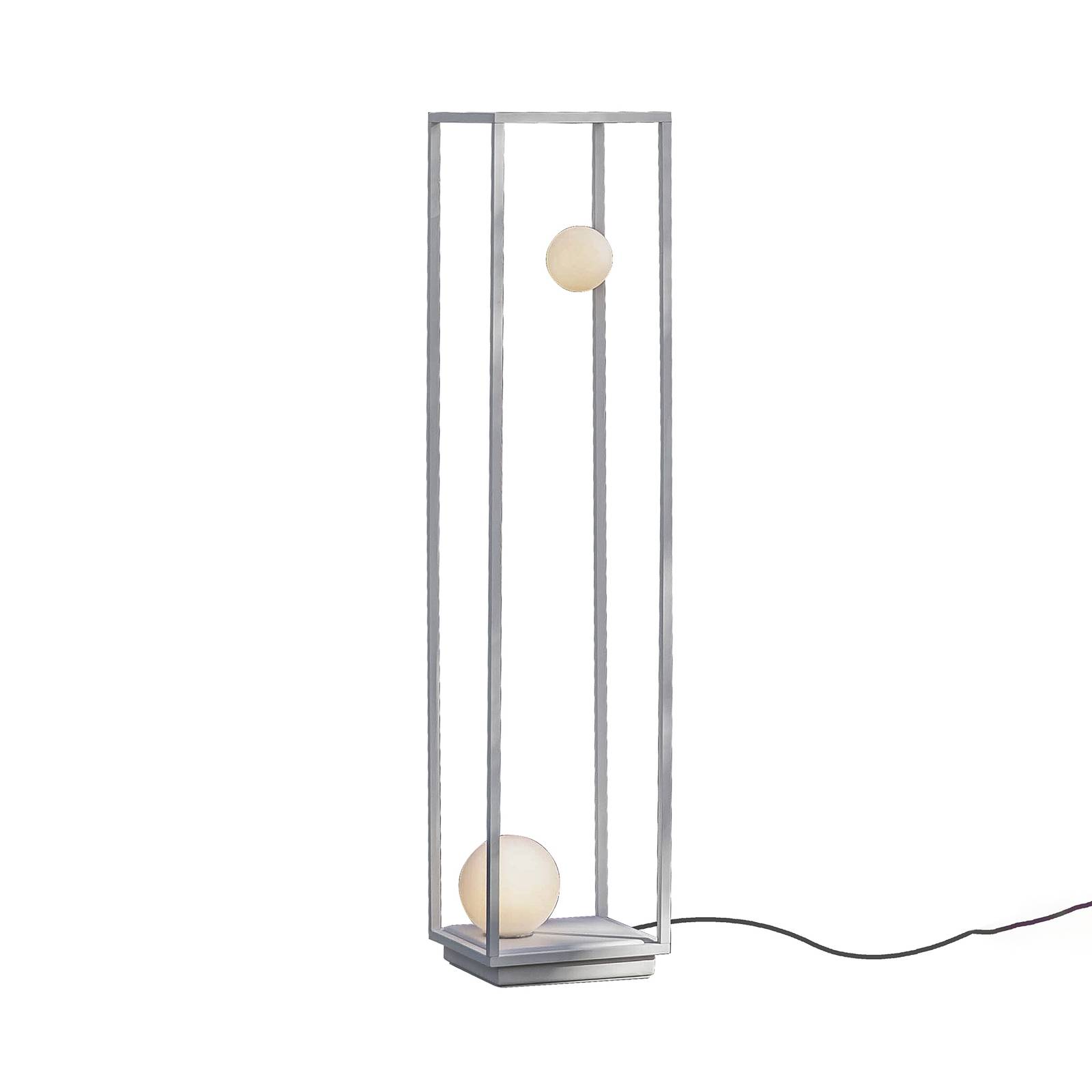 Levně Karman Abachina LED stojací lampa 2 světla bílá 103cm