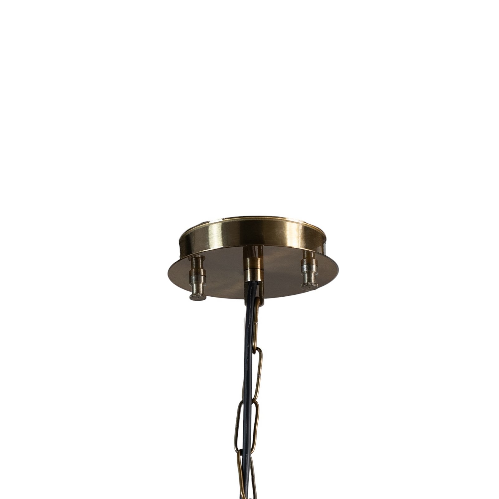 Hengelampe Sivani MR-637, gull antikk, metall, Ø 39 cm