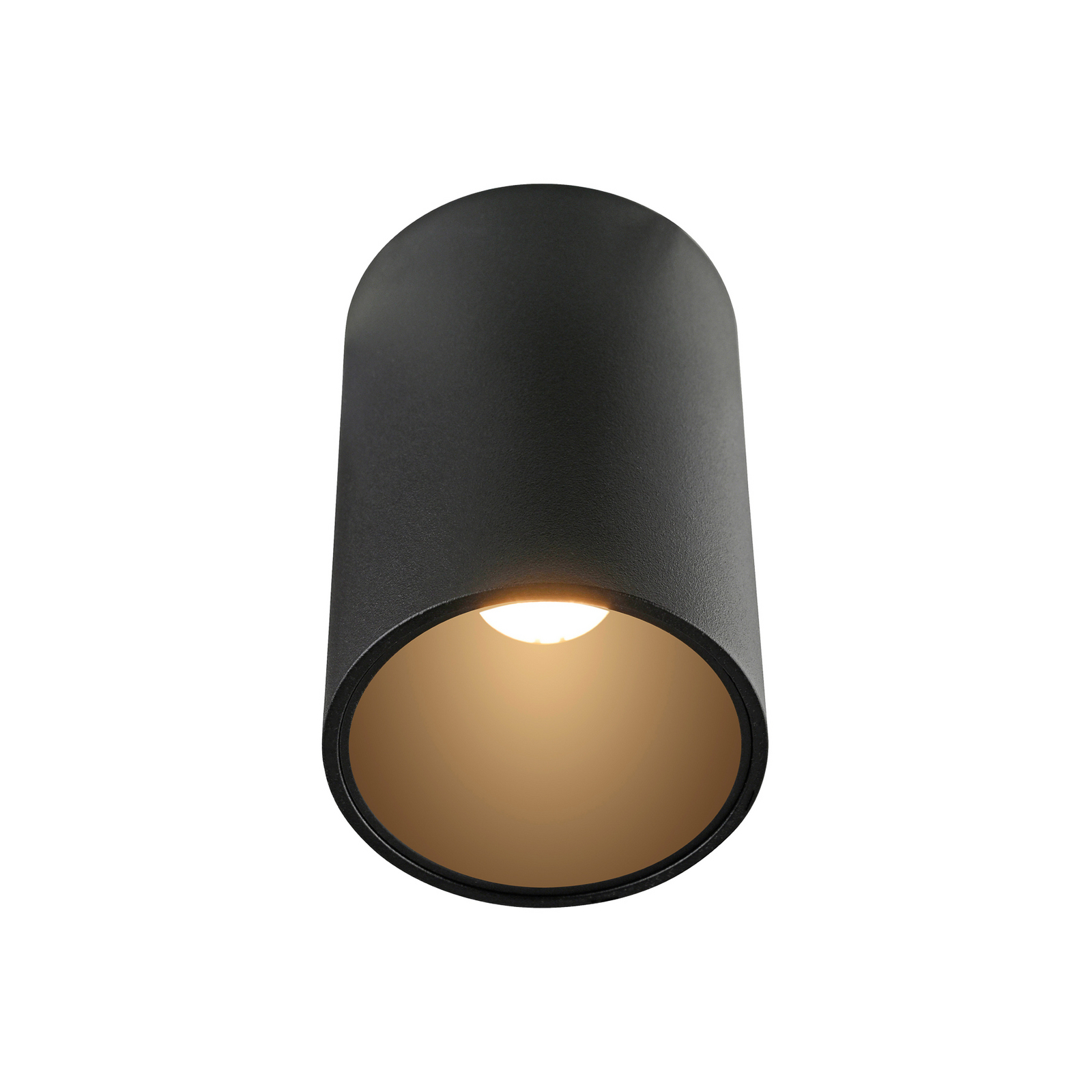 PURE LED лампа за баня Point, черна, Ø 6 cm, метал, IP44