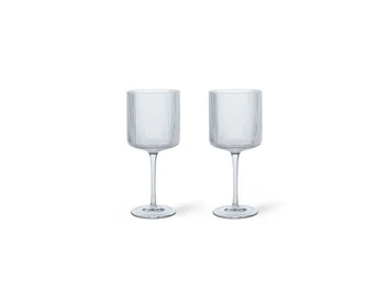 Ripple Rouge Wine Glasses Set of 2 Clear - Ferm Living