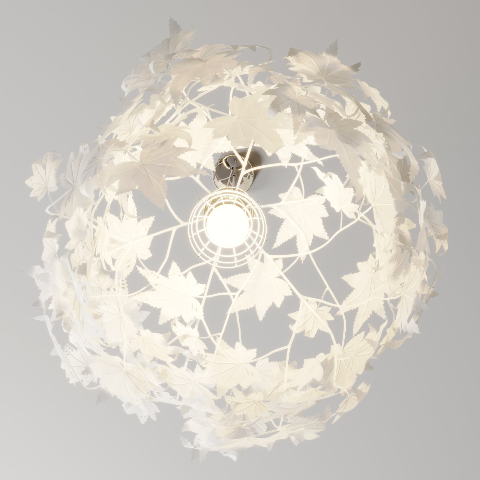 Maple Pendelleuchte Ø38 White/Chrome - Lindby