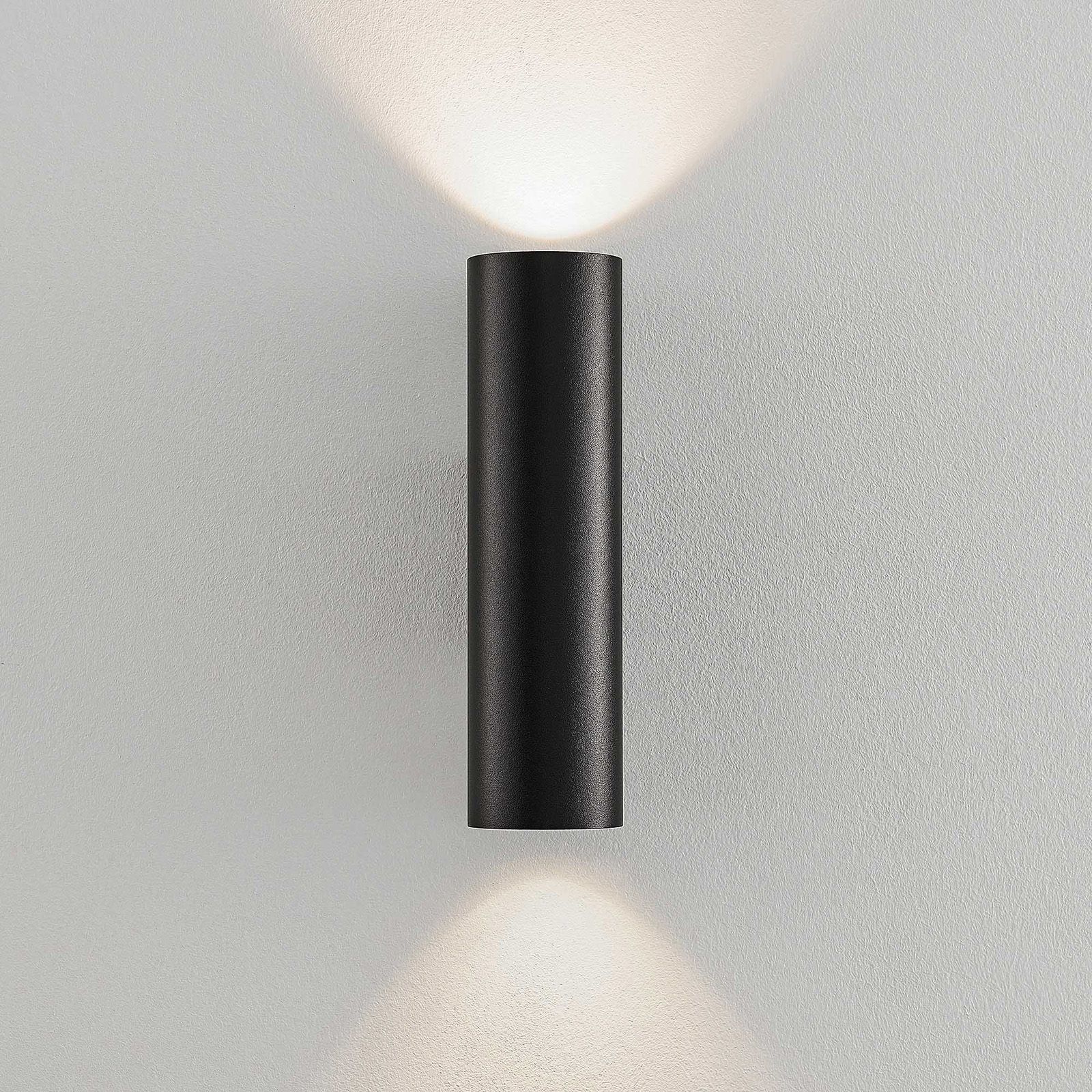 Arcchio Dilana wandlamp, rond, 2-lamps, zwart