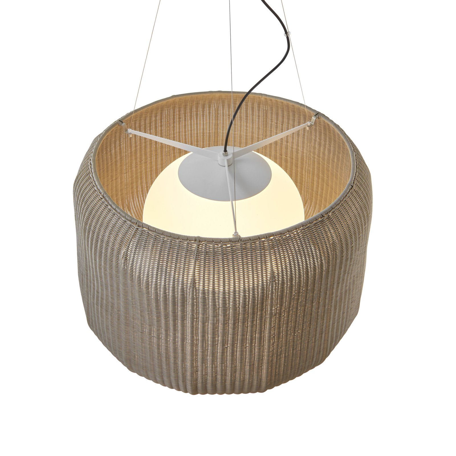 Bover Suspension d'extérieur LED Fora 90, blanc naturel/beige