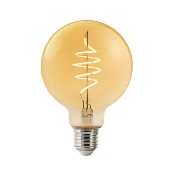 WiZ G200 lampadina LED E27 6W XL-Globe ambra CCT