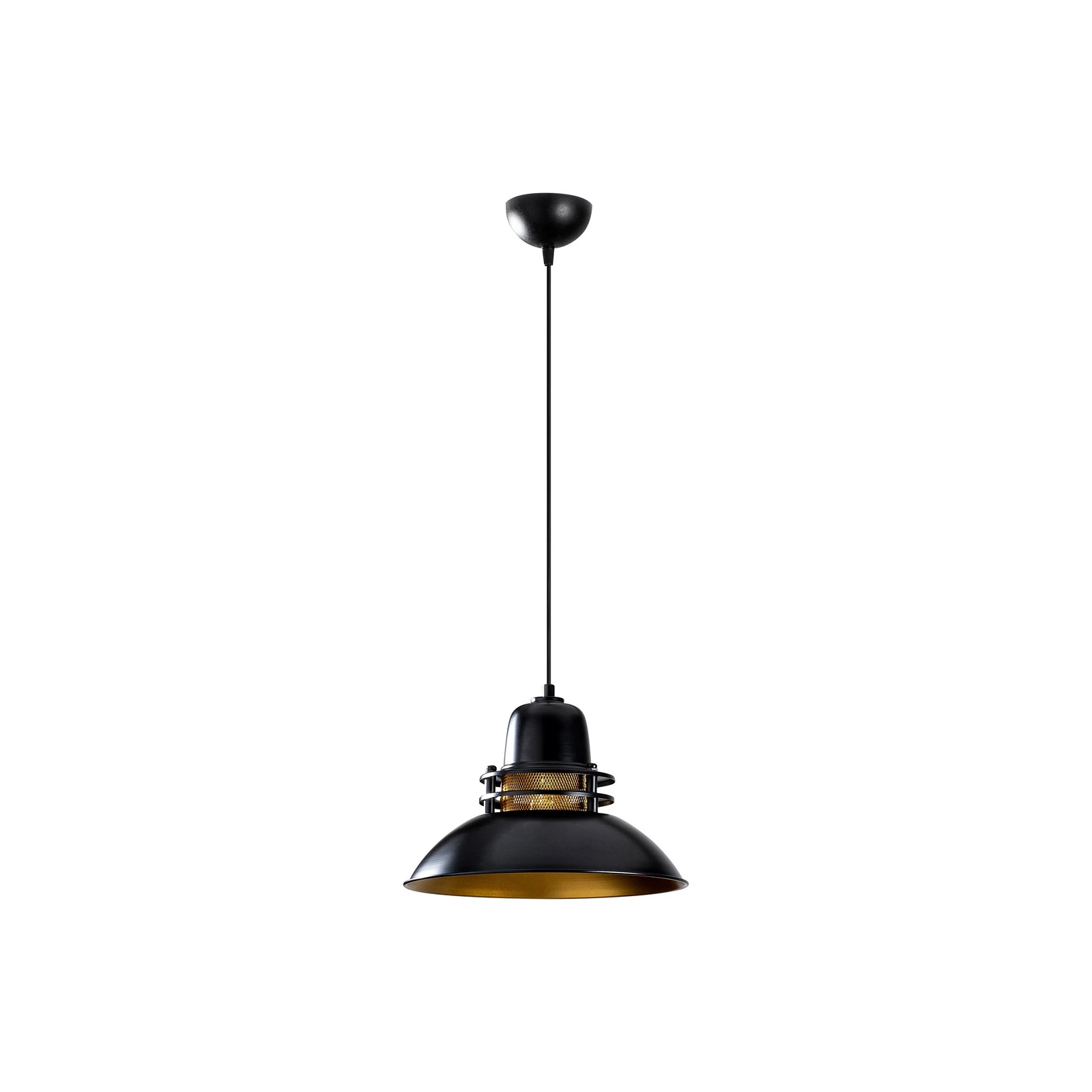 Berceste 226-S κρεμαστό φωτιστικό Ø34cm μαύρο/χρυσό