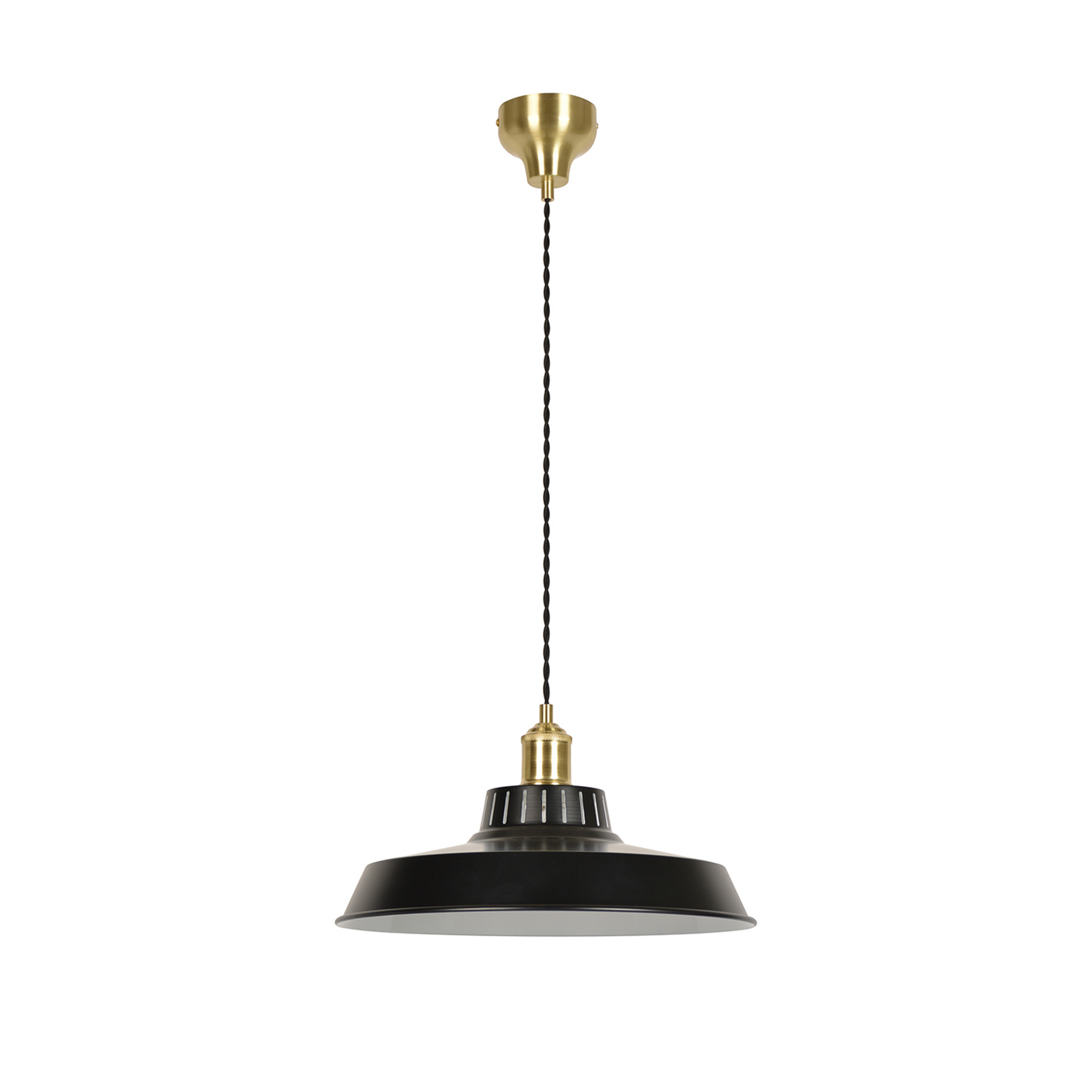 Lampa za vješanje Thelma, mat crna, Ø 38 cm - Corep SAS