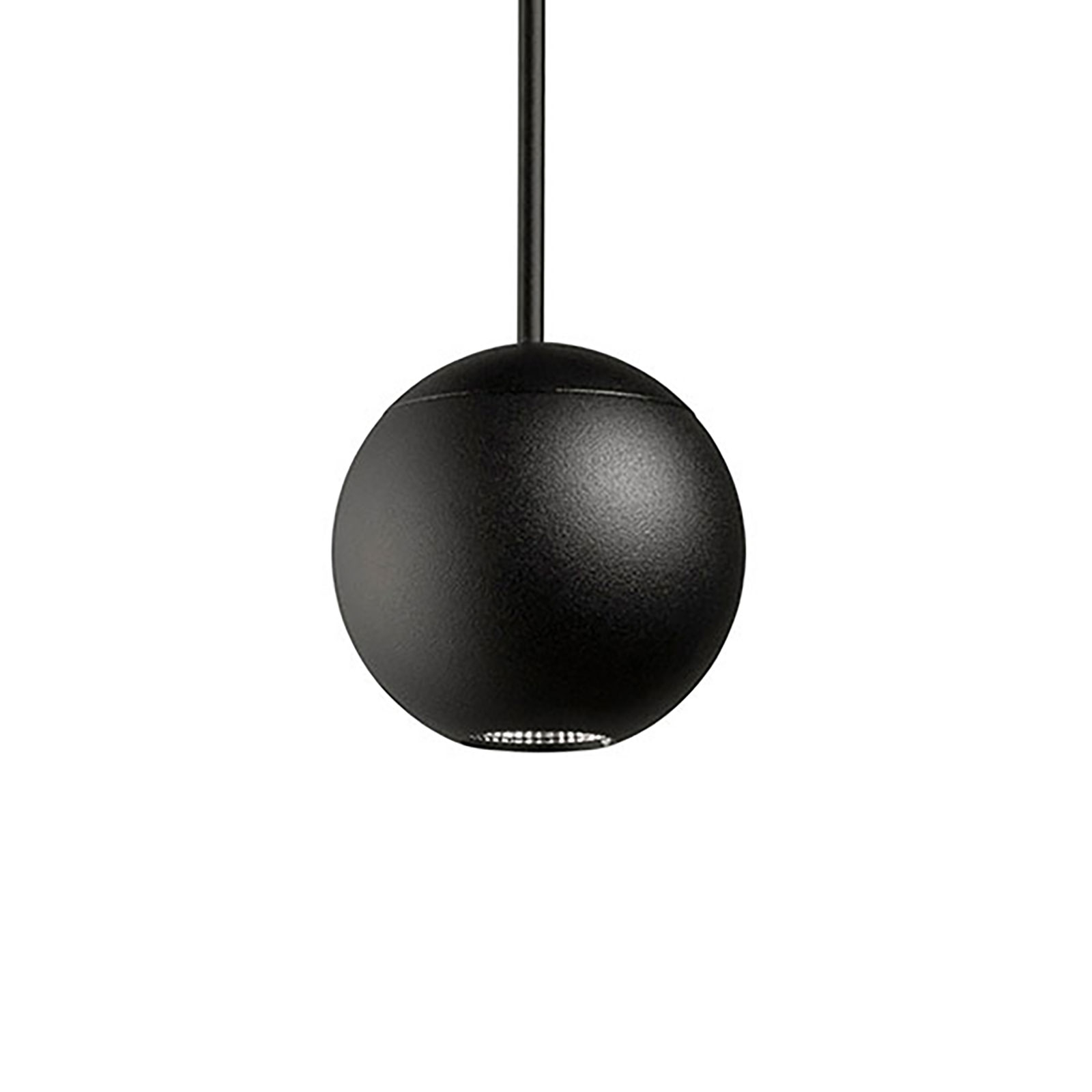 LEDS-C4 Punto Single Surfaced hanging lamp black, for Living / Dining Room, aluminium, 5 W, energy efficiency: A+