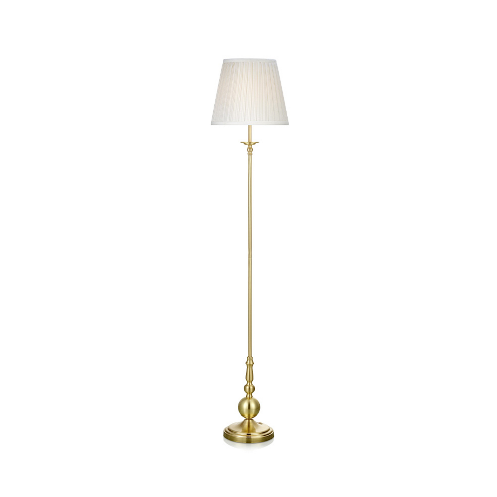 Imperia Floor Lamp Brass/White - Markslöjd